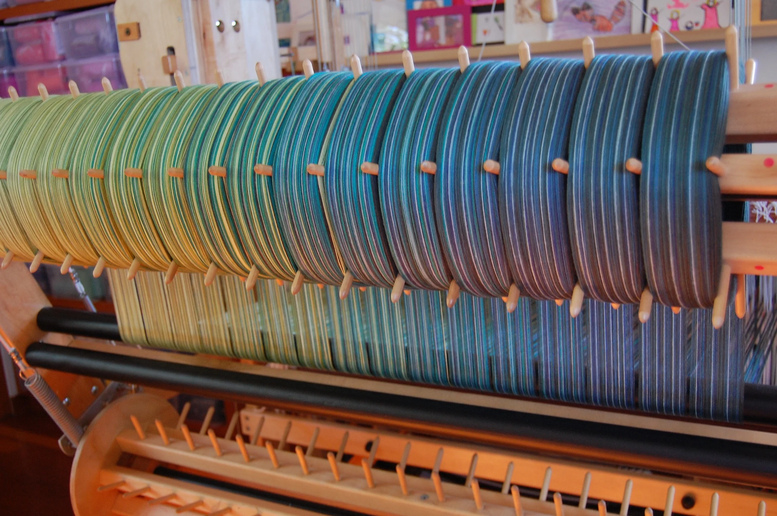 threaded and sleyed!!
