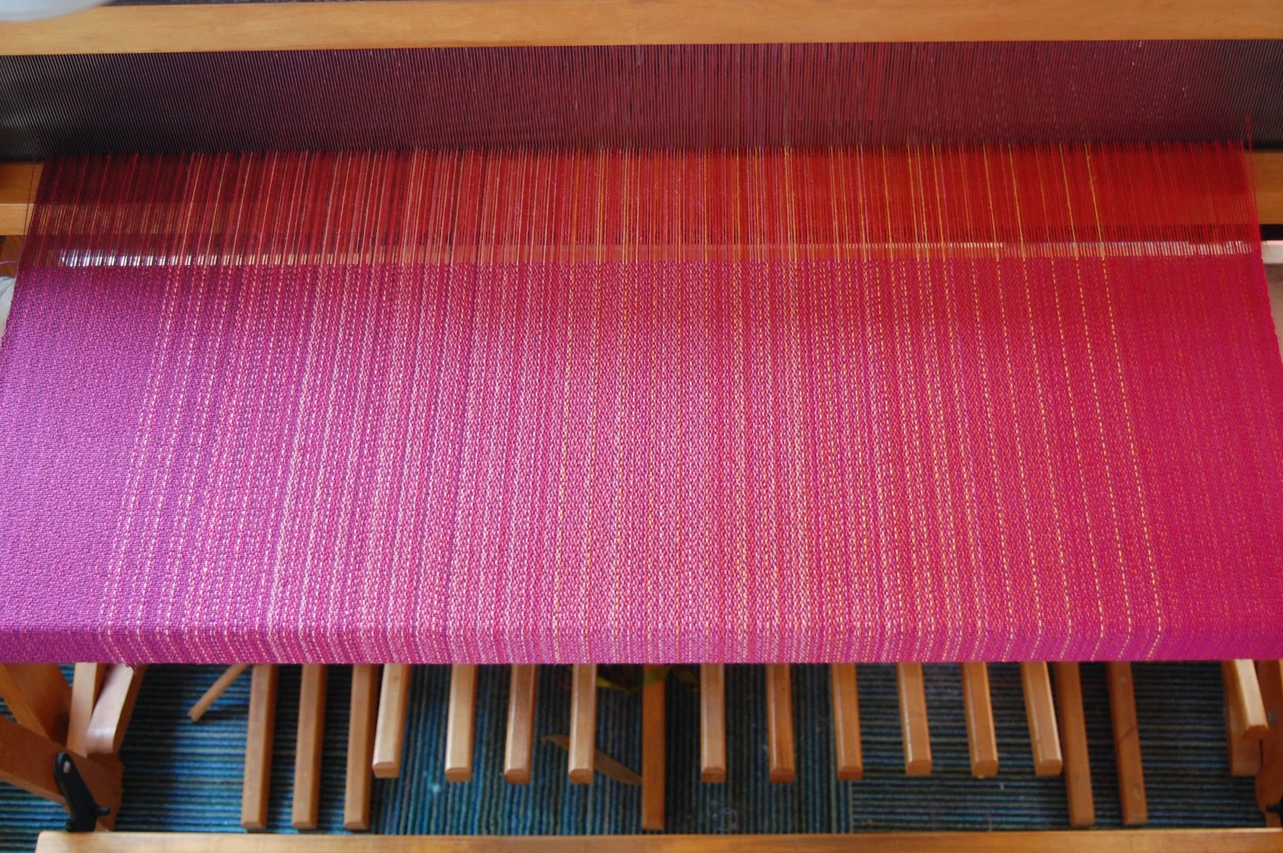 magenta cotton weft