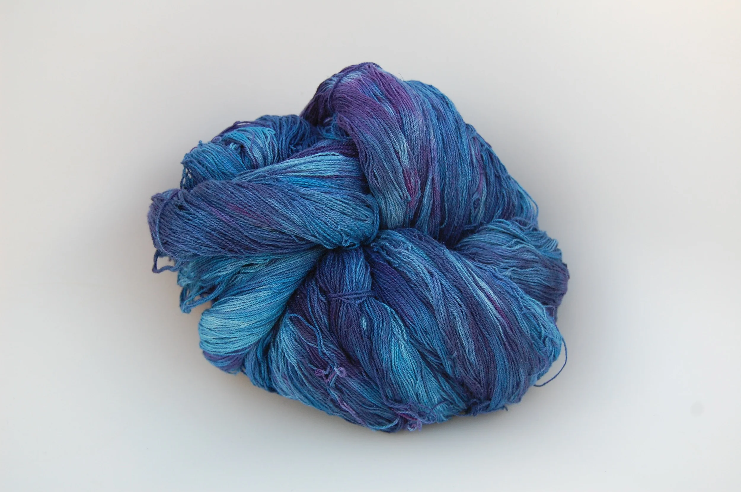 hand-dyed hemp/cotton weft