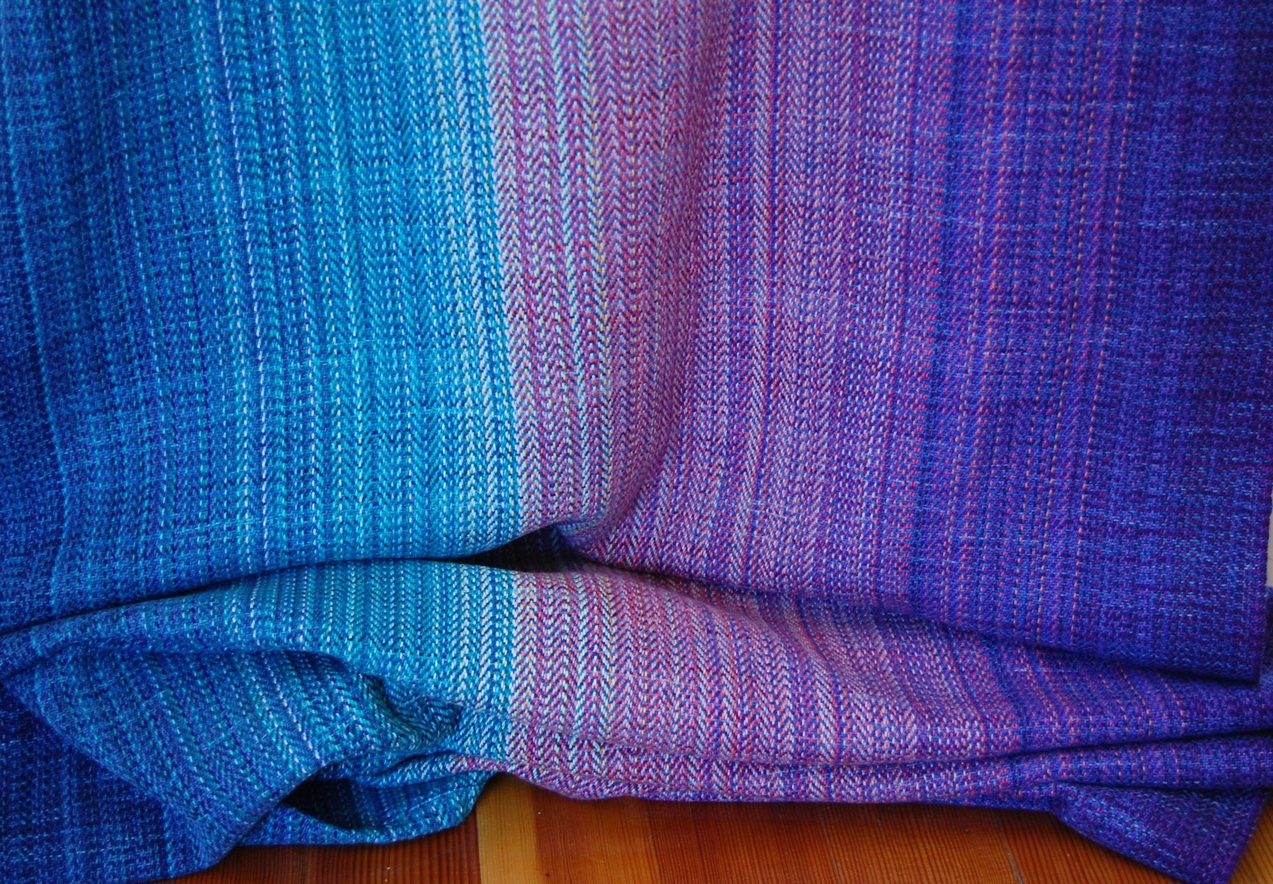 variegated hemp/cotton weft