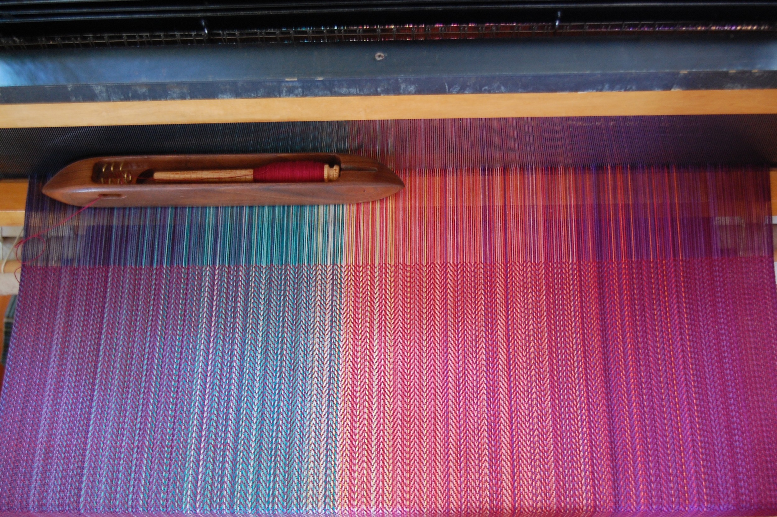 burgundy EC weft