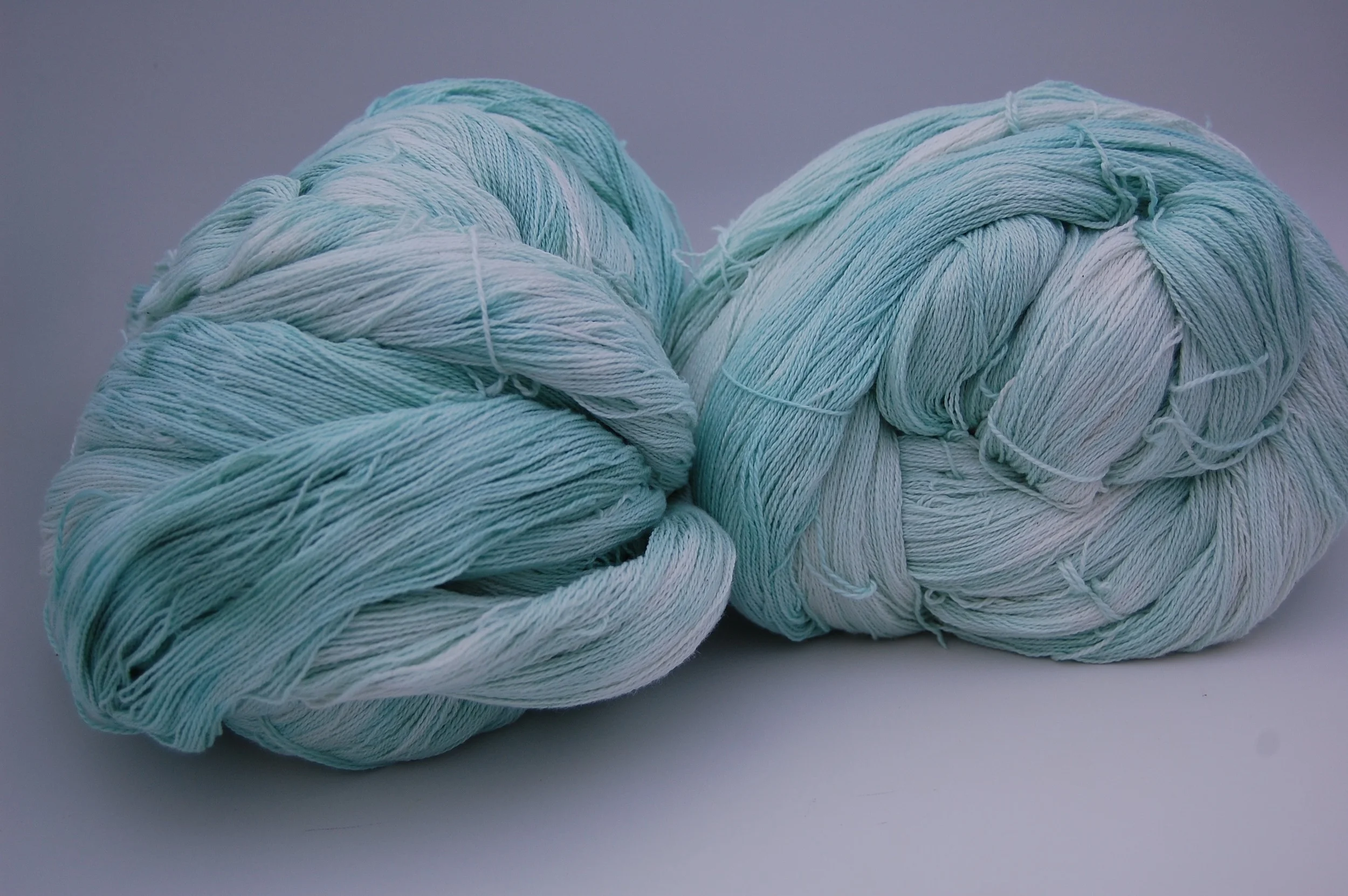 weft in waiting - a hand-dyed Pima cotton