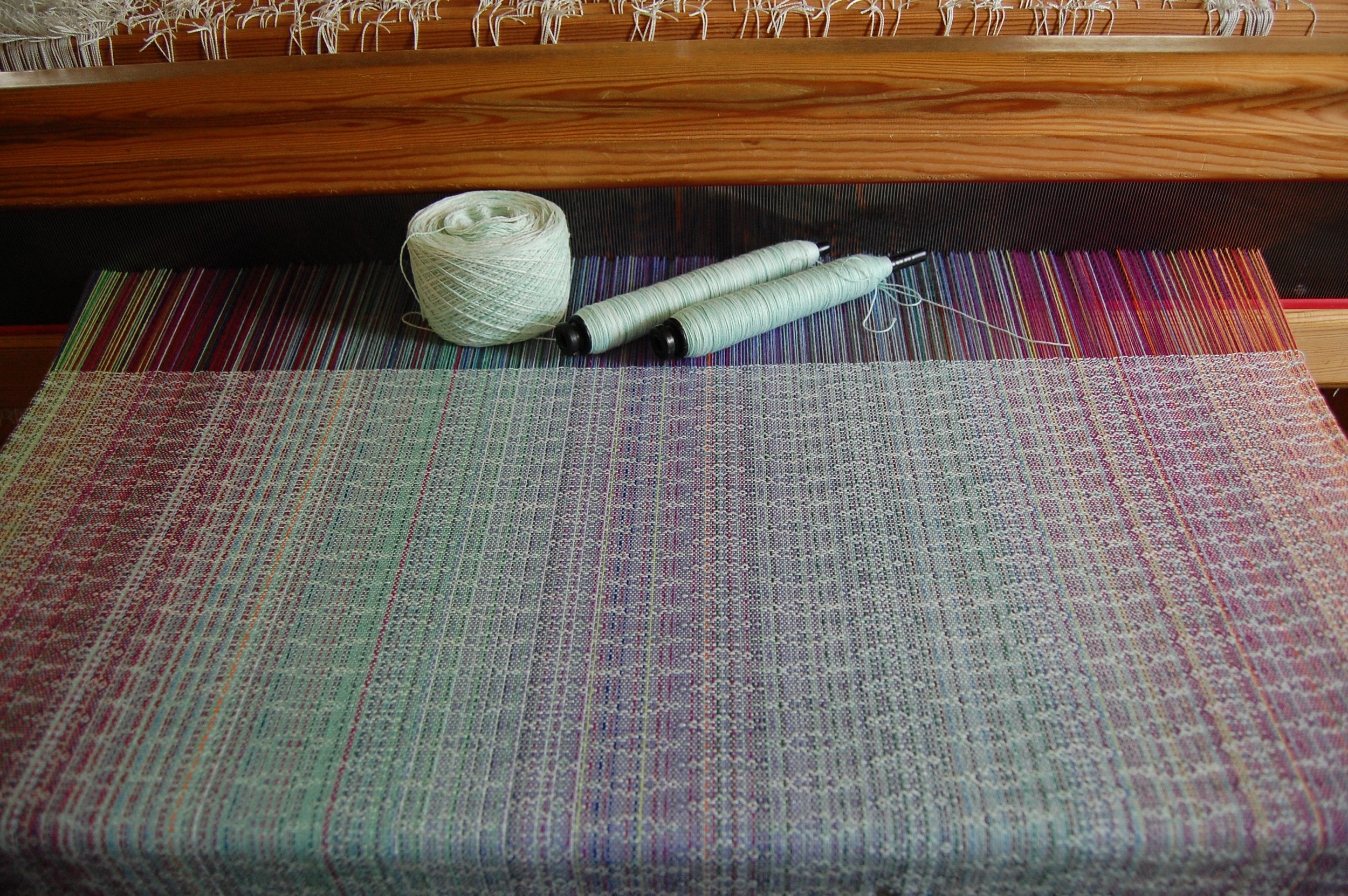 with hand-dyed Pima cotton