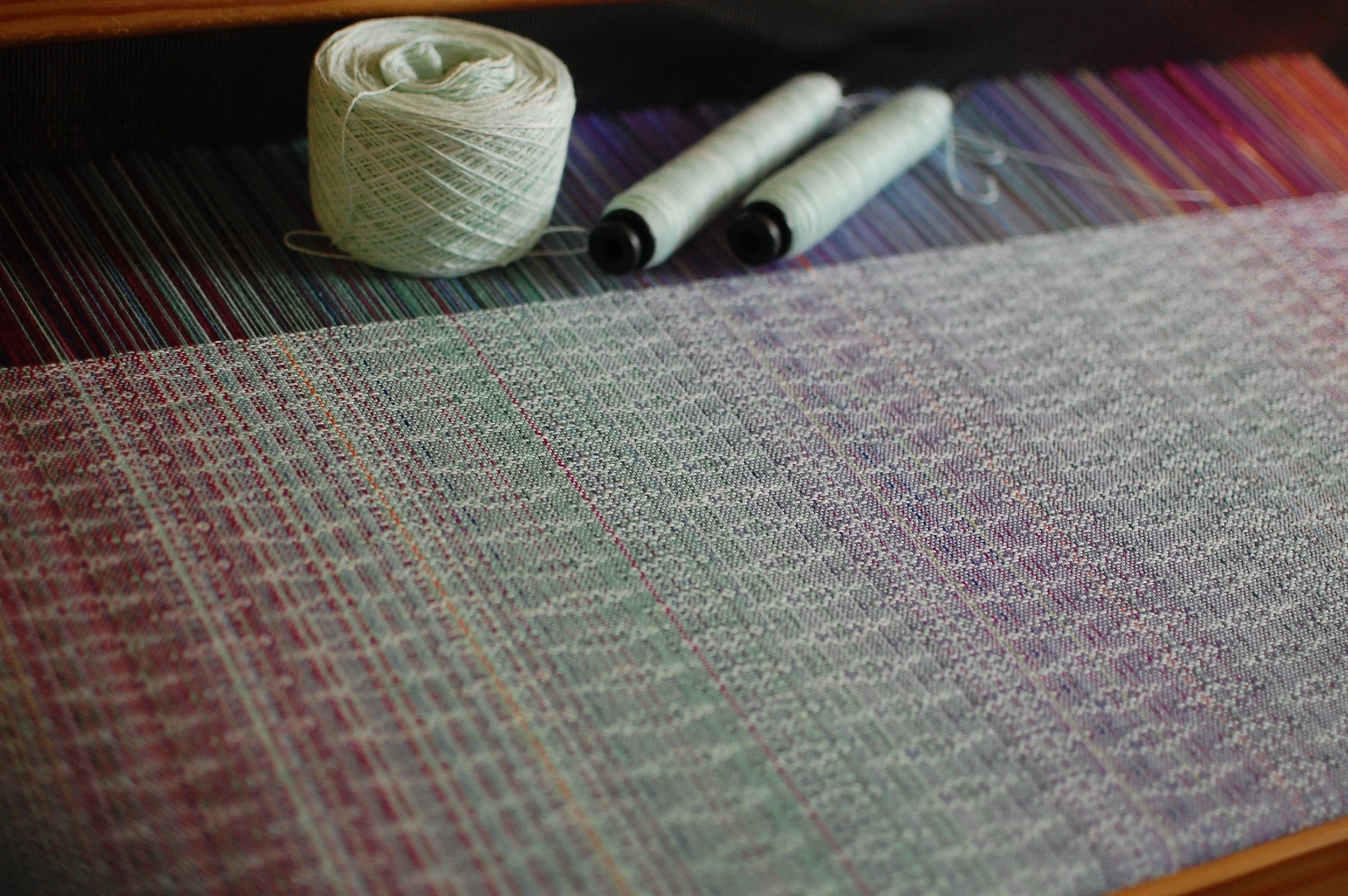 with hand-dyed Pima cotton