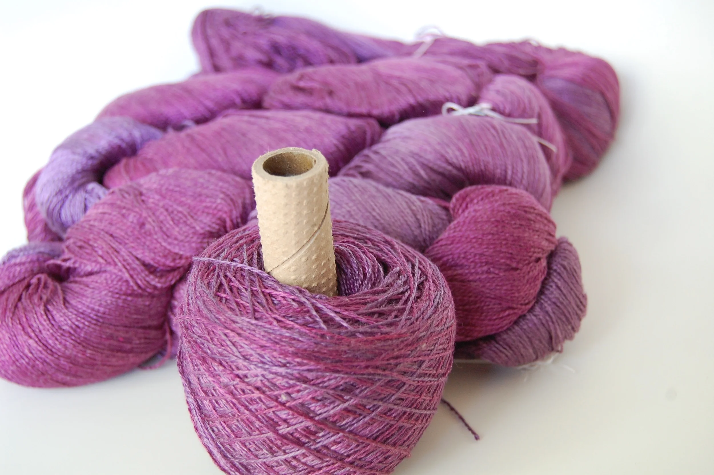 Handmaiden 70% silk/30% sea cell in Amethyst