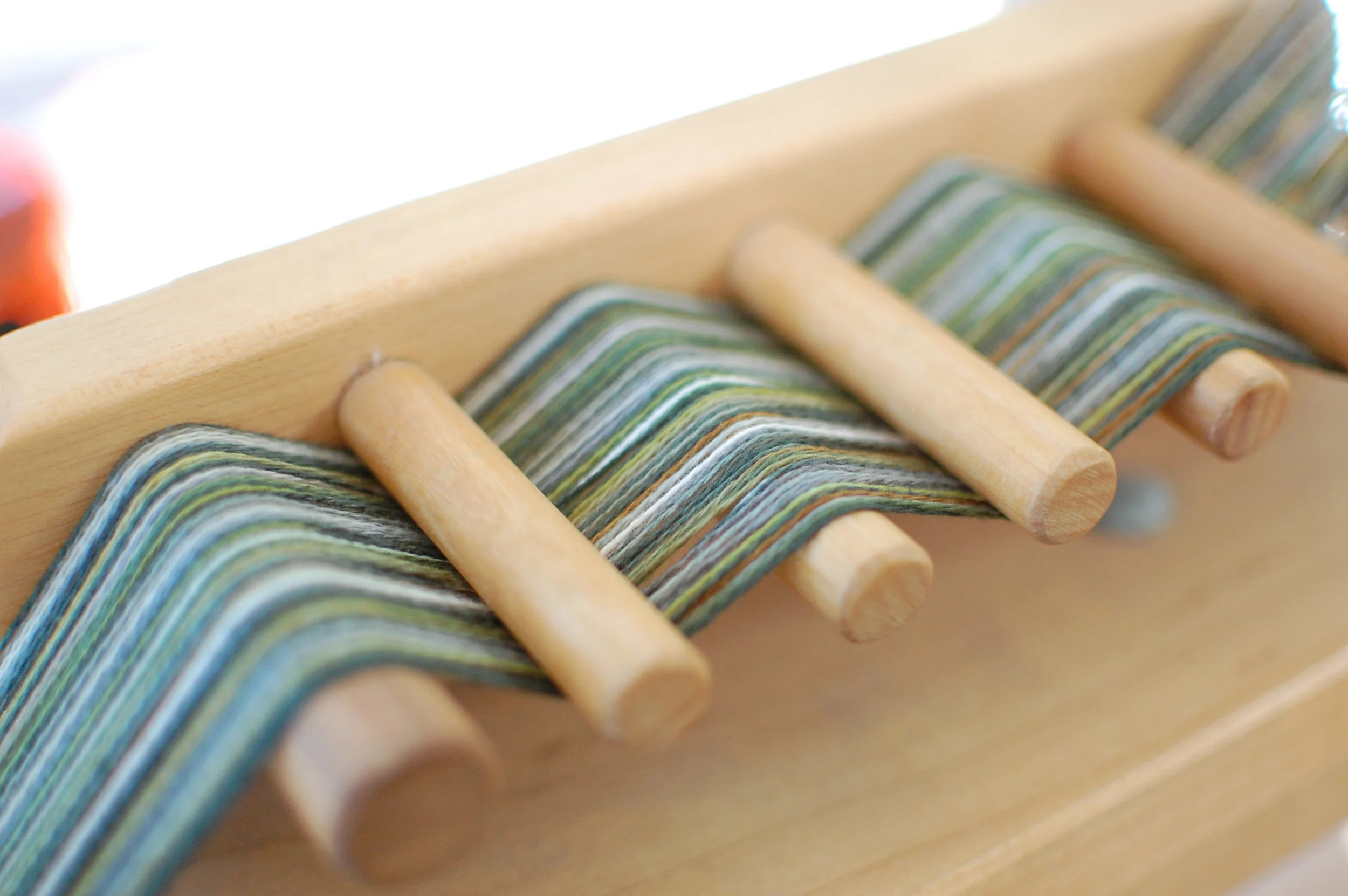 One section, as it is wound onto the loom.