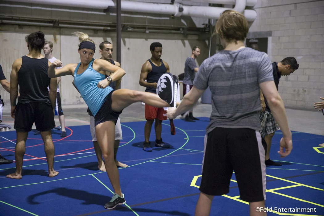 Rehearsals for FELD Entertainment's Marvel Universe Live!