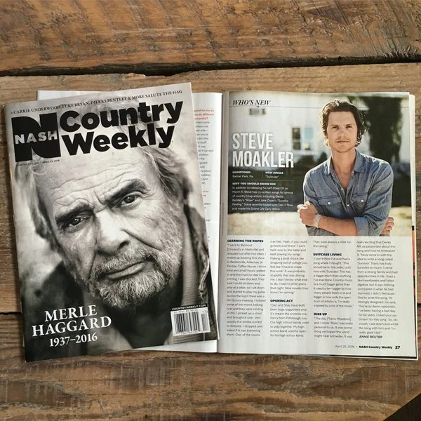 Steve Moakler In Latest Issue of Country Weekly