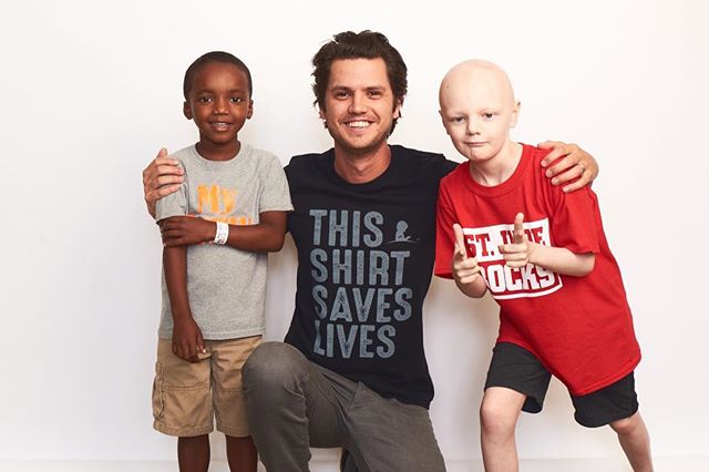These kids are such strong, inspiring fighters. I&rsquo;m proud to wear #ThisShirtSavesLives and support kids fighting cancer @stjude. Please join me in the movement and get your shirt at the link in my bio 💪🏻