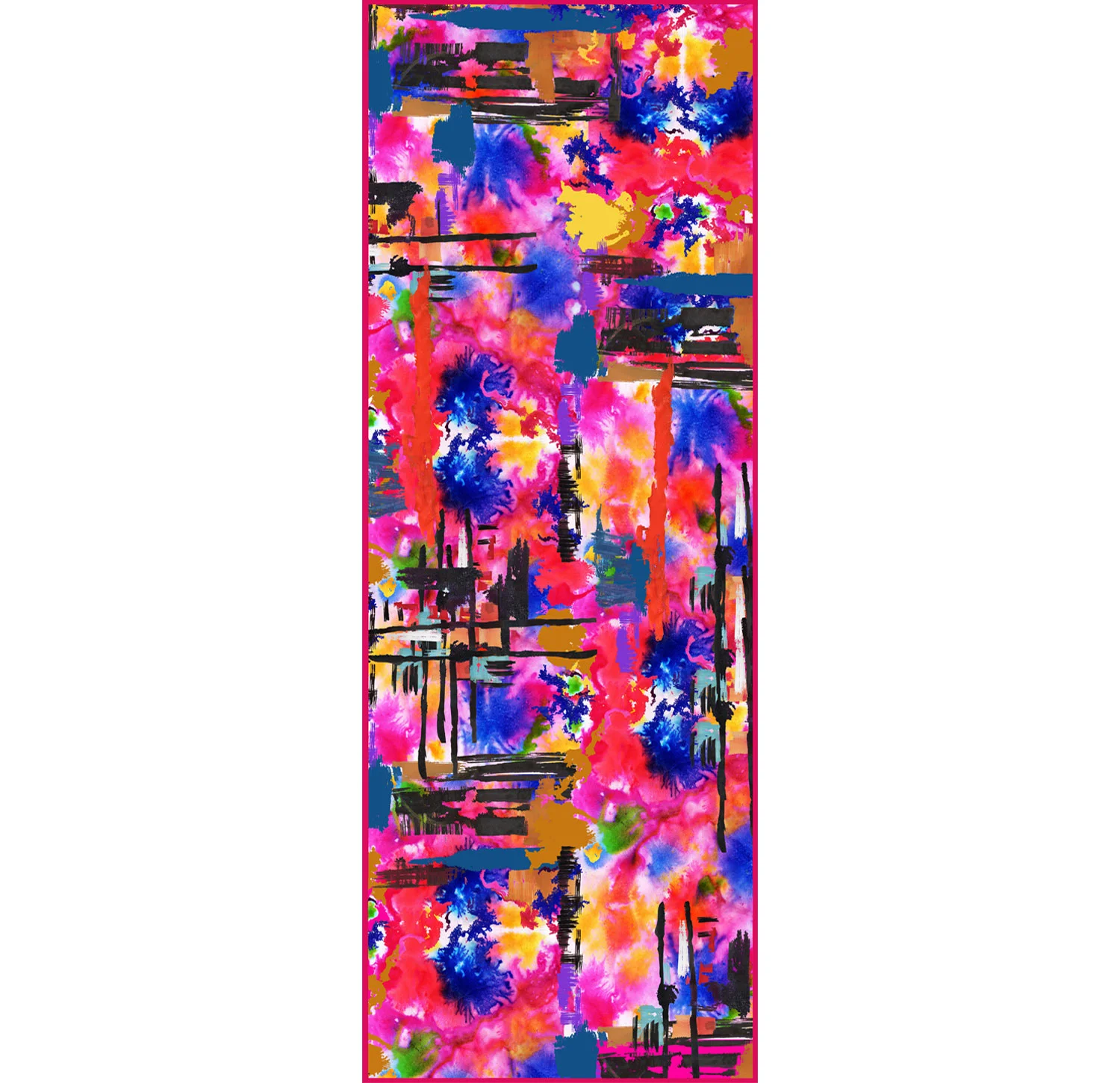 Pink Graffiti Scarf Print