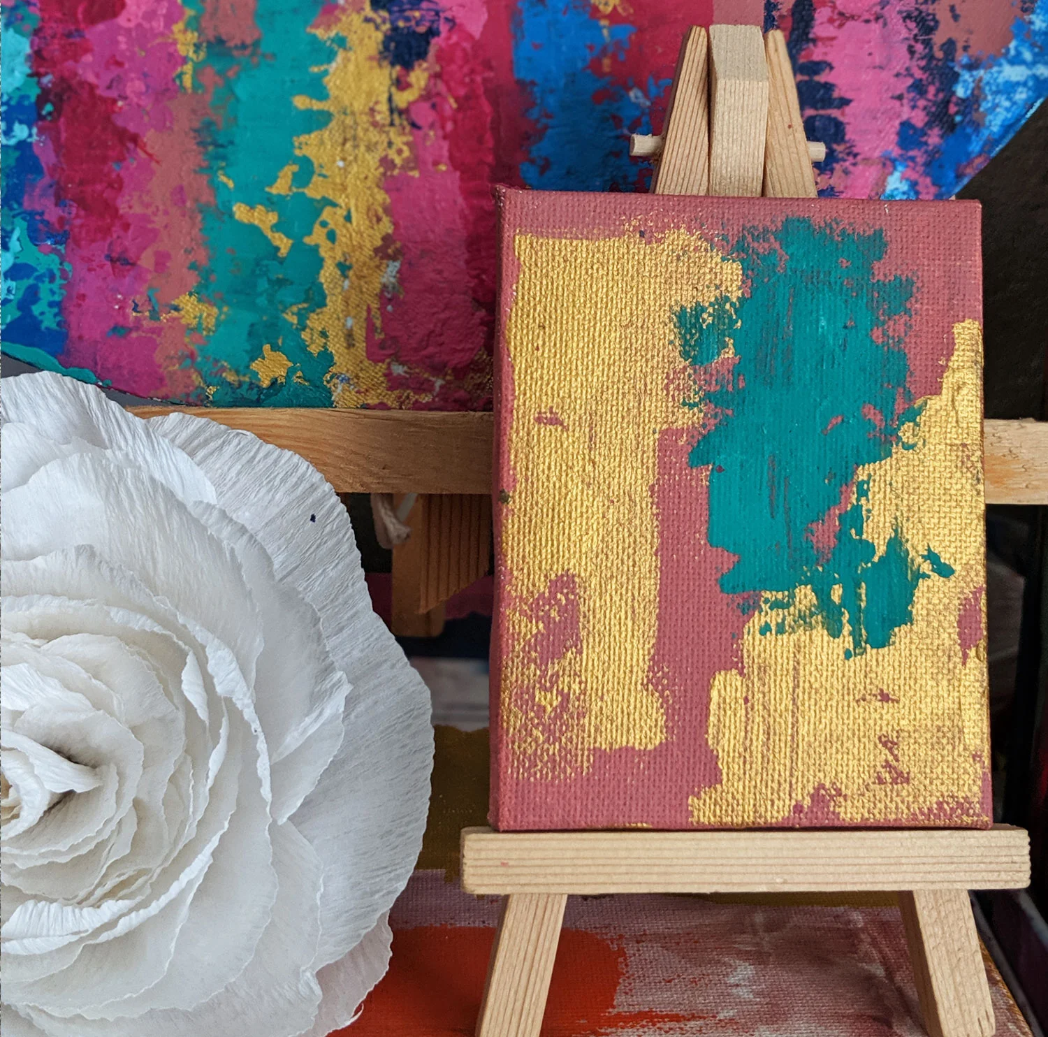 Mini Pink Graffiti Canvas