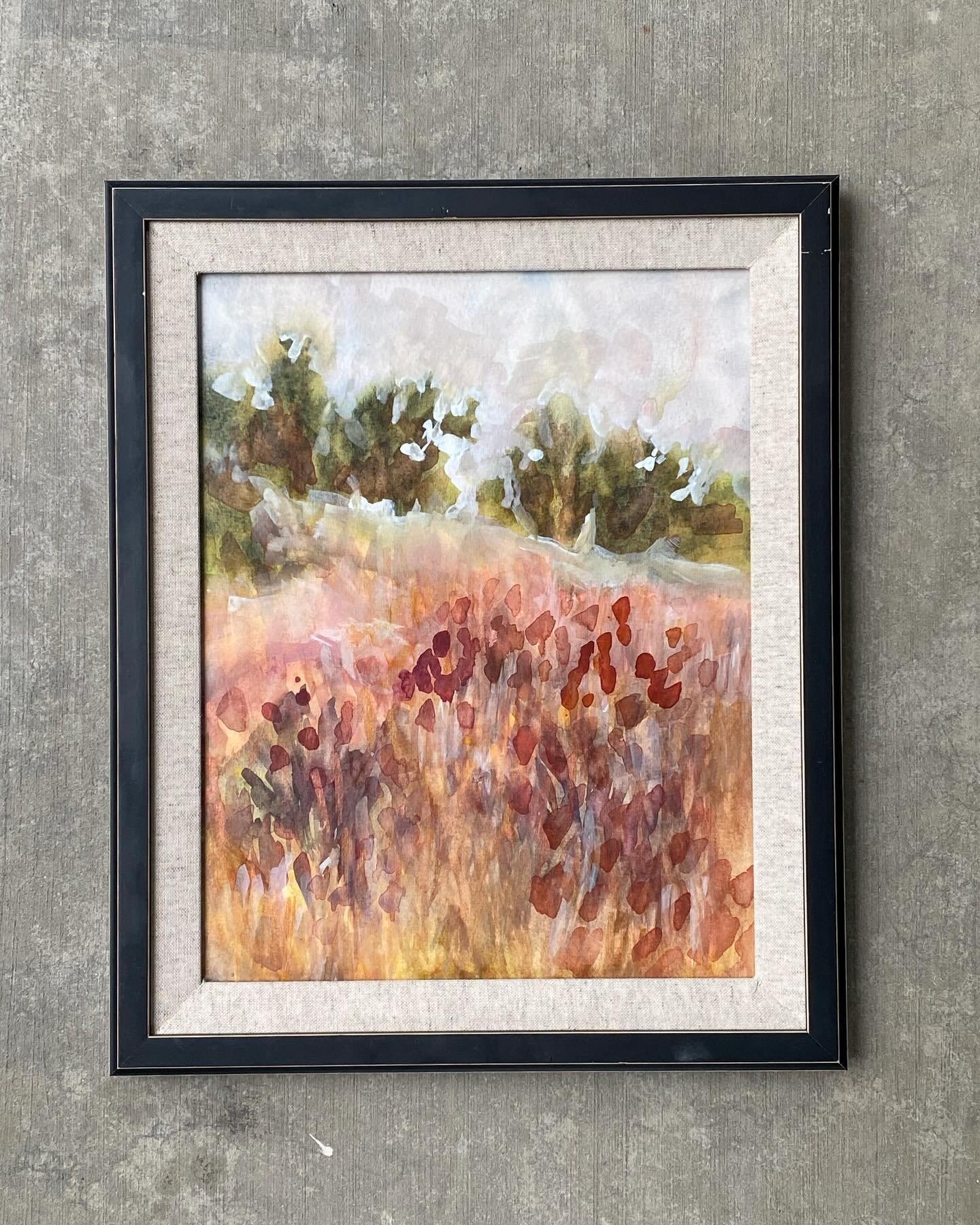 Elysian Fields, 11&rdquo; x 14&rdquo;, mixed media. #imagination #landscapepainting #mixedmediaart #artist #californiafoothills #californialandscape