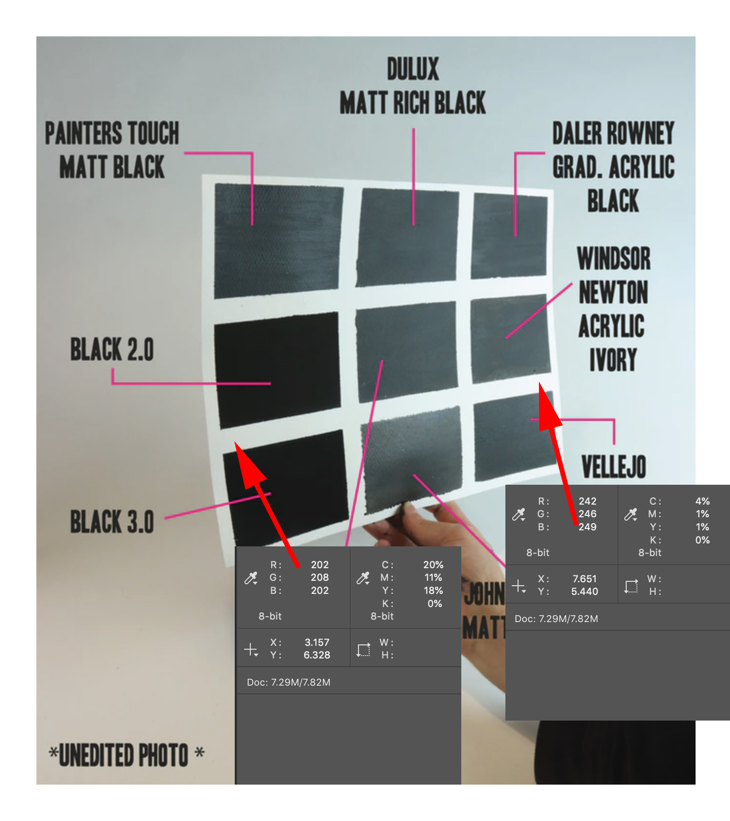 UPDATED - Black 2.0, Singularity Black, and how they compares to some other  readily available black paints — Reagan D Pufall