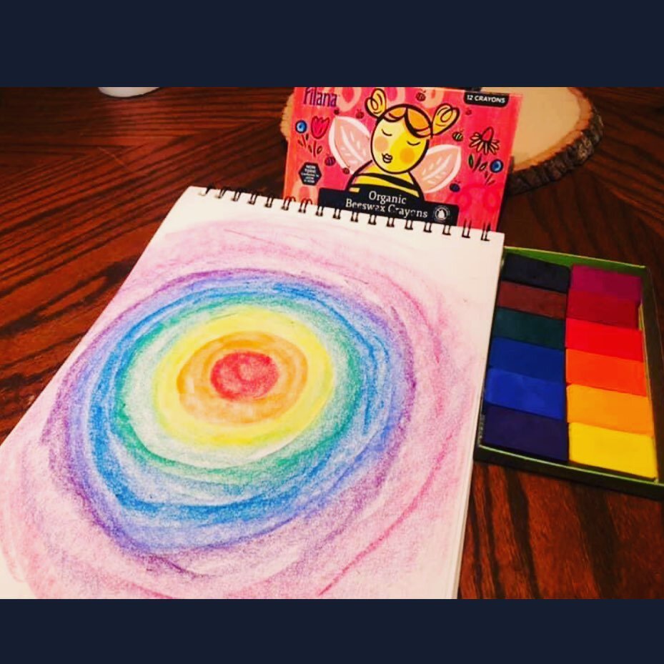 Shape studies! #shapes #color #art #crayons #beeswax #love #madebyhand