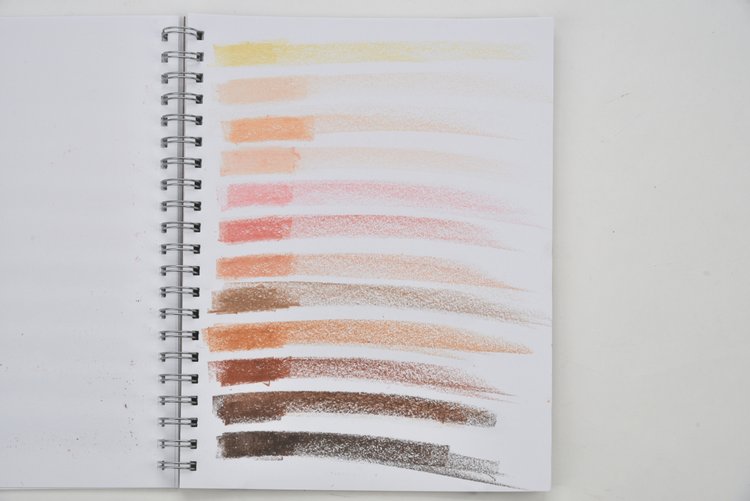 12 Skin Tones Stick Crayons — FILANA