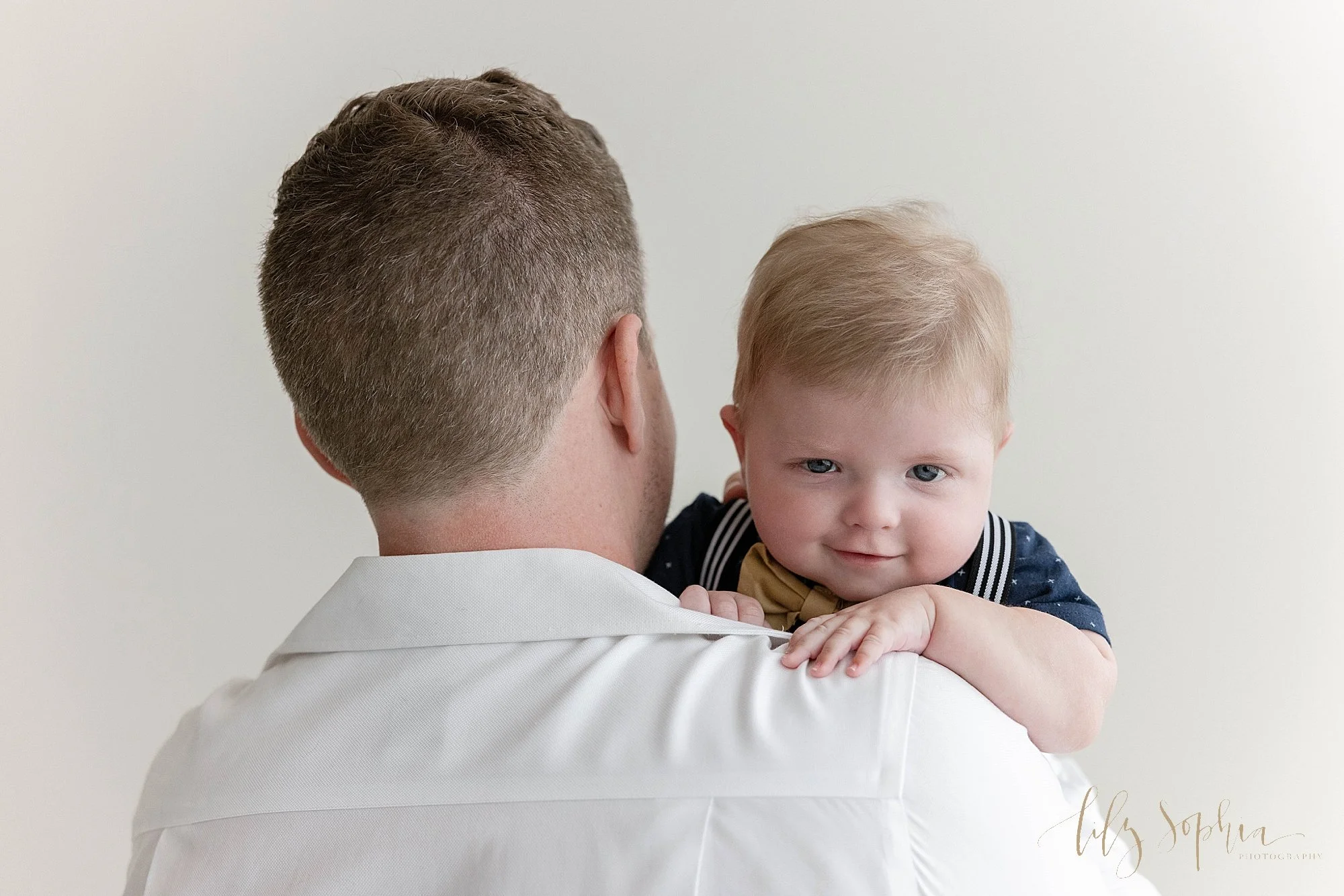 Atlanta Family Photographer | Baby D's studio milestone session