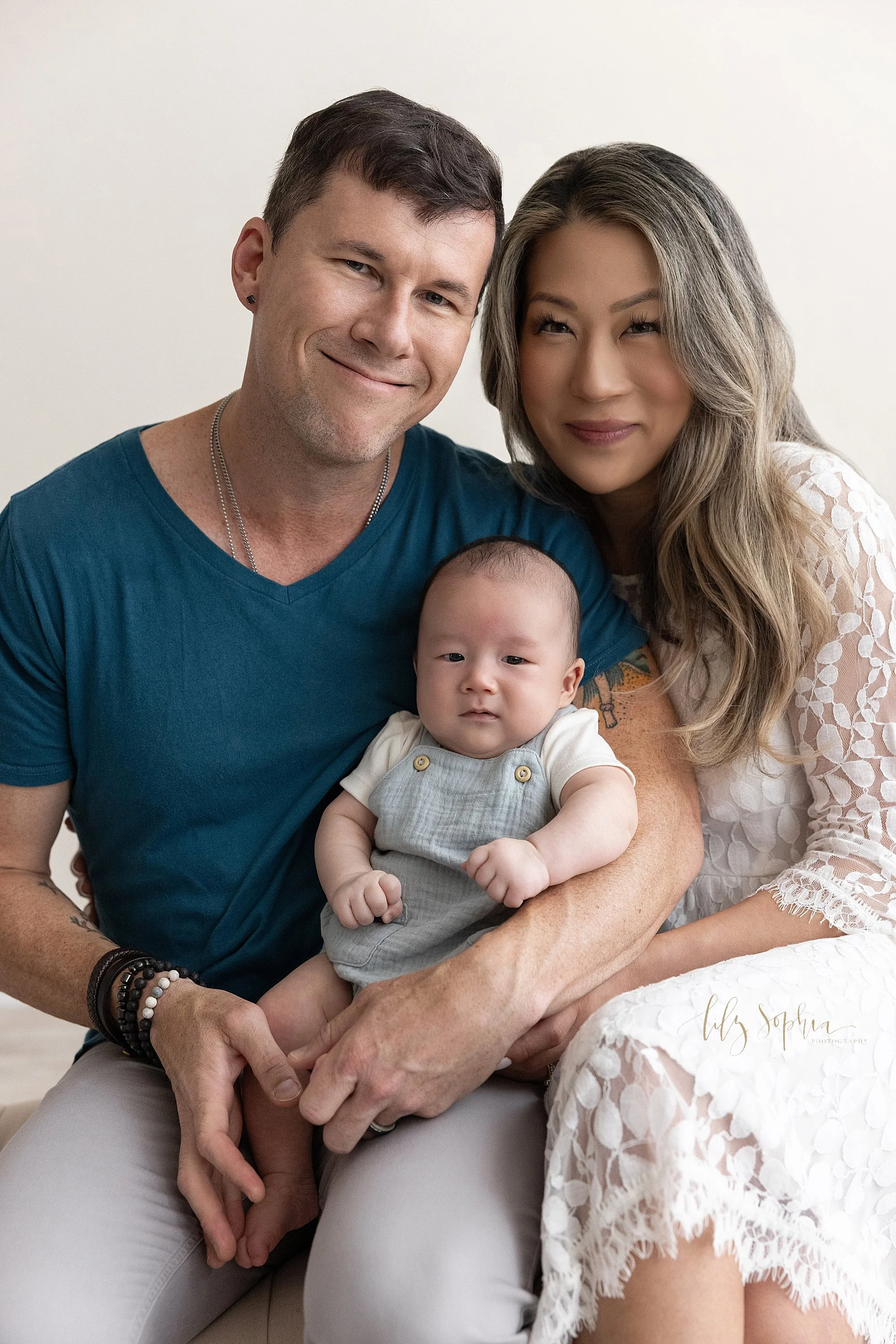 Atlanta Family Photographer | Nolan's Three Month Milestone Session