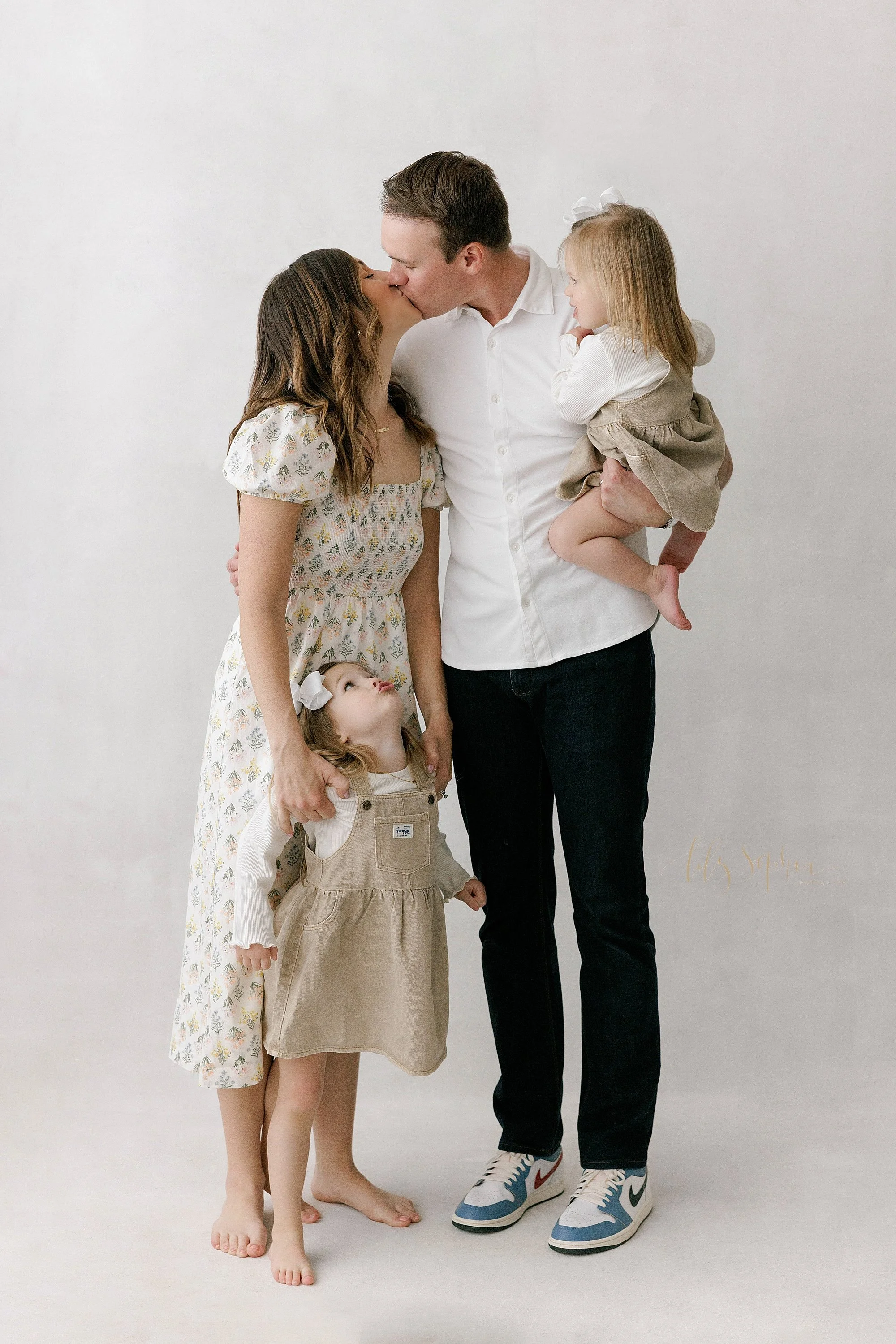 Atlanta Family Photographer | The B Family in the studio 