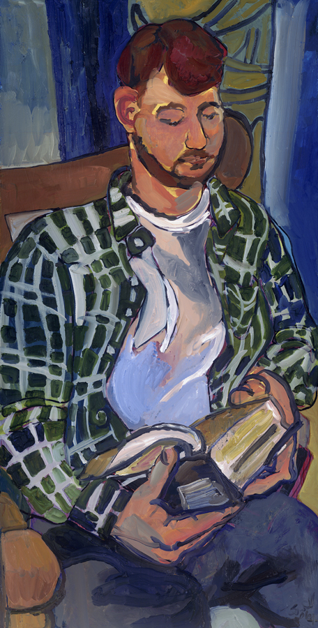  95 Portrait of Artist Husband, 1/25/07, 12:11 PM,  8C, 4387x8815 (1501+322), 125%, copy 4 stops,  1/10 s, R47.5, G33.9, B73.4 