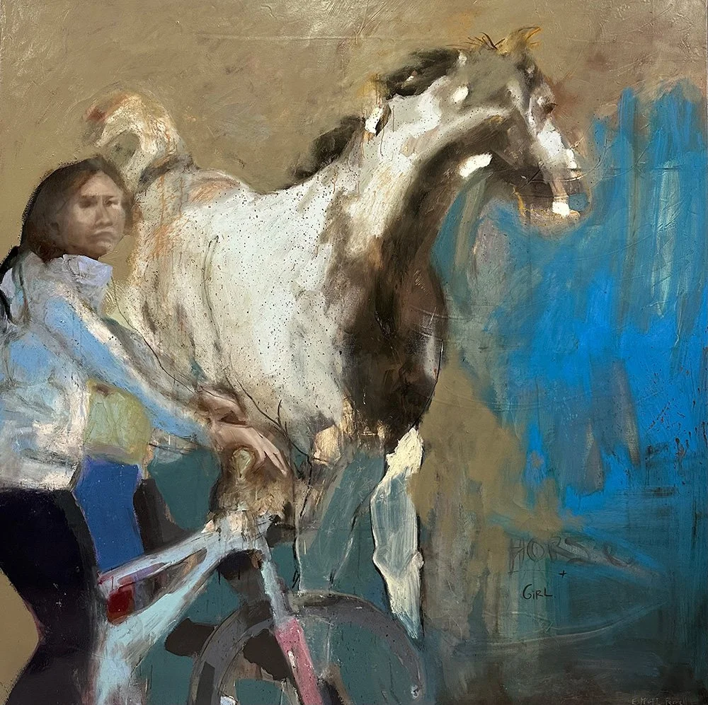 Girl, Horse, and Bicycle 2024