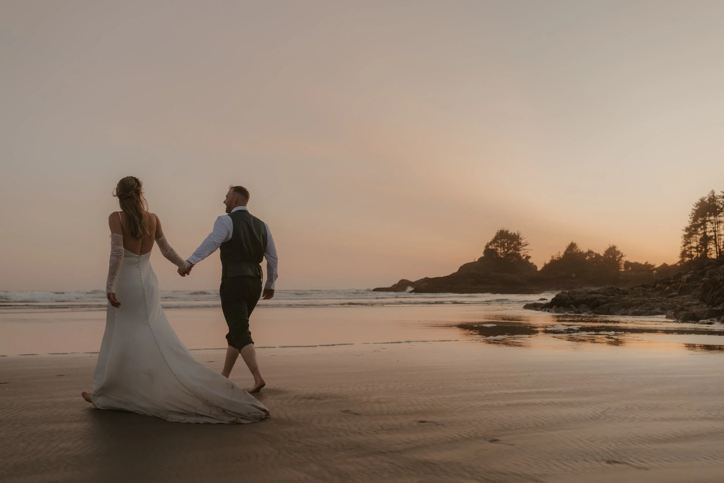 Cox Bay Beach and Pettinger Point Golden Hour Elopement, Tofino Wedding Photographer, Jen & Brian, 1858.JPG