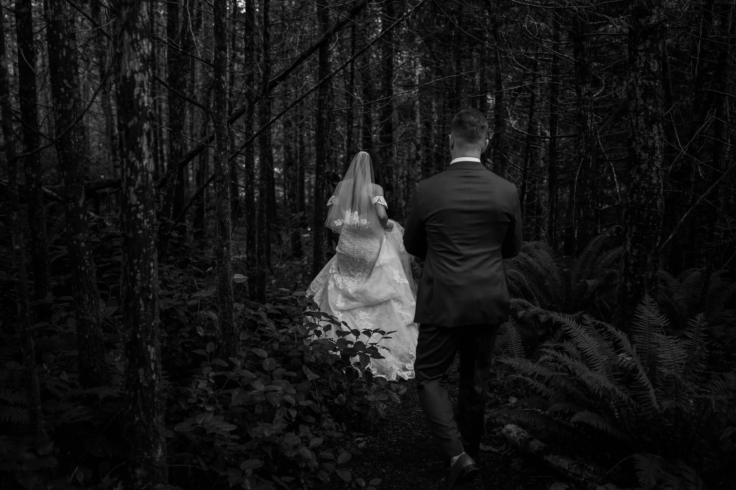  Black and White Documentary Wedding Photos at the West Coast Wilderness Lodge on the Sunshine Coast, BC — Tanis & Brock 