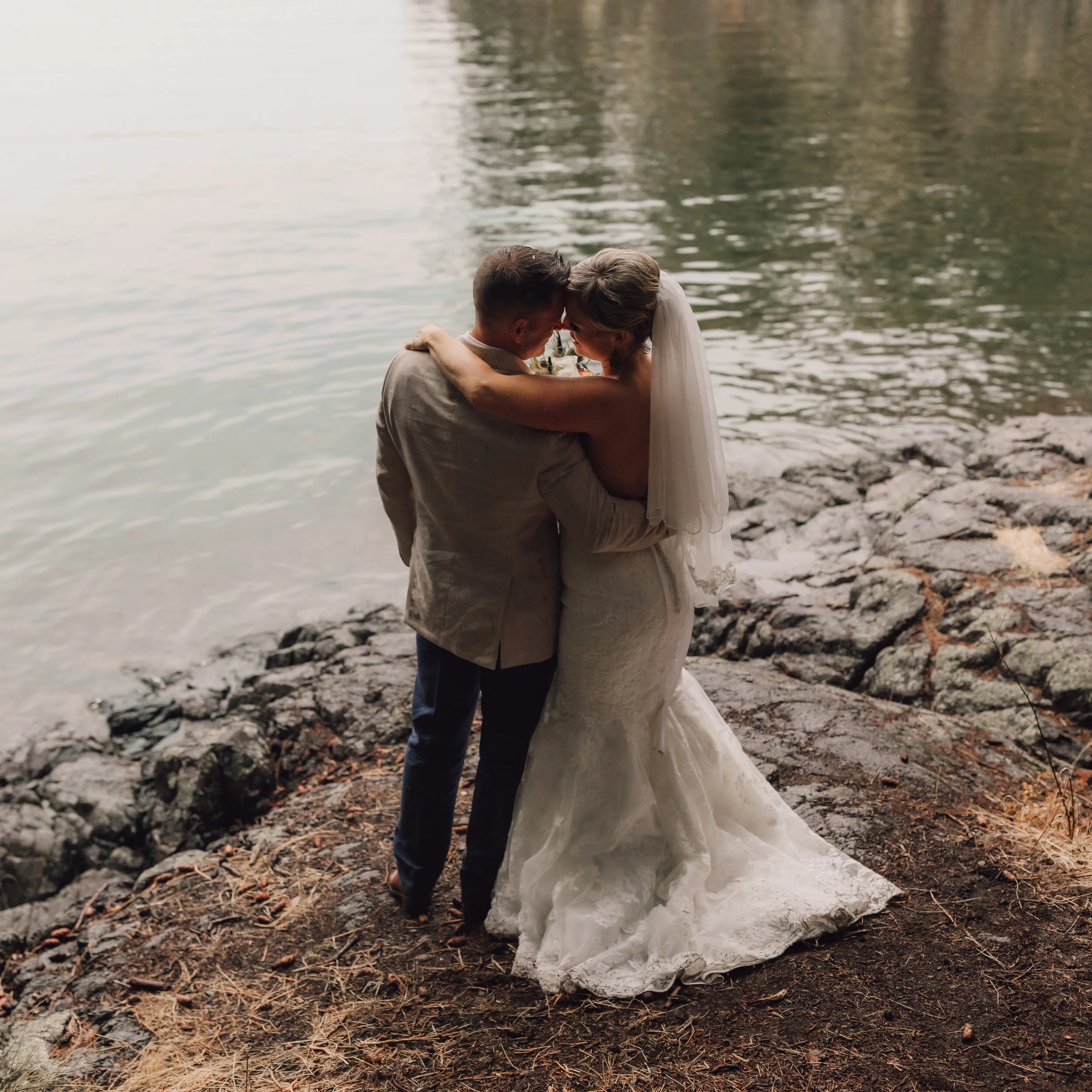  Forest Elopement Photos at Francis Point Provincial Park on the Sunshine Coast, BC  