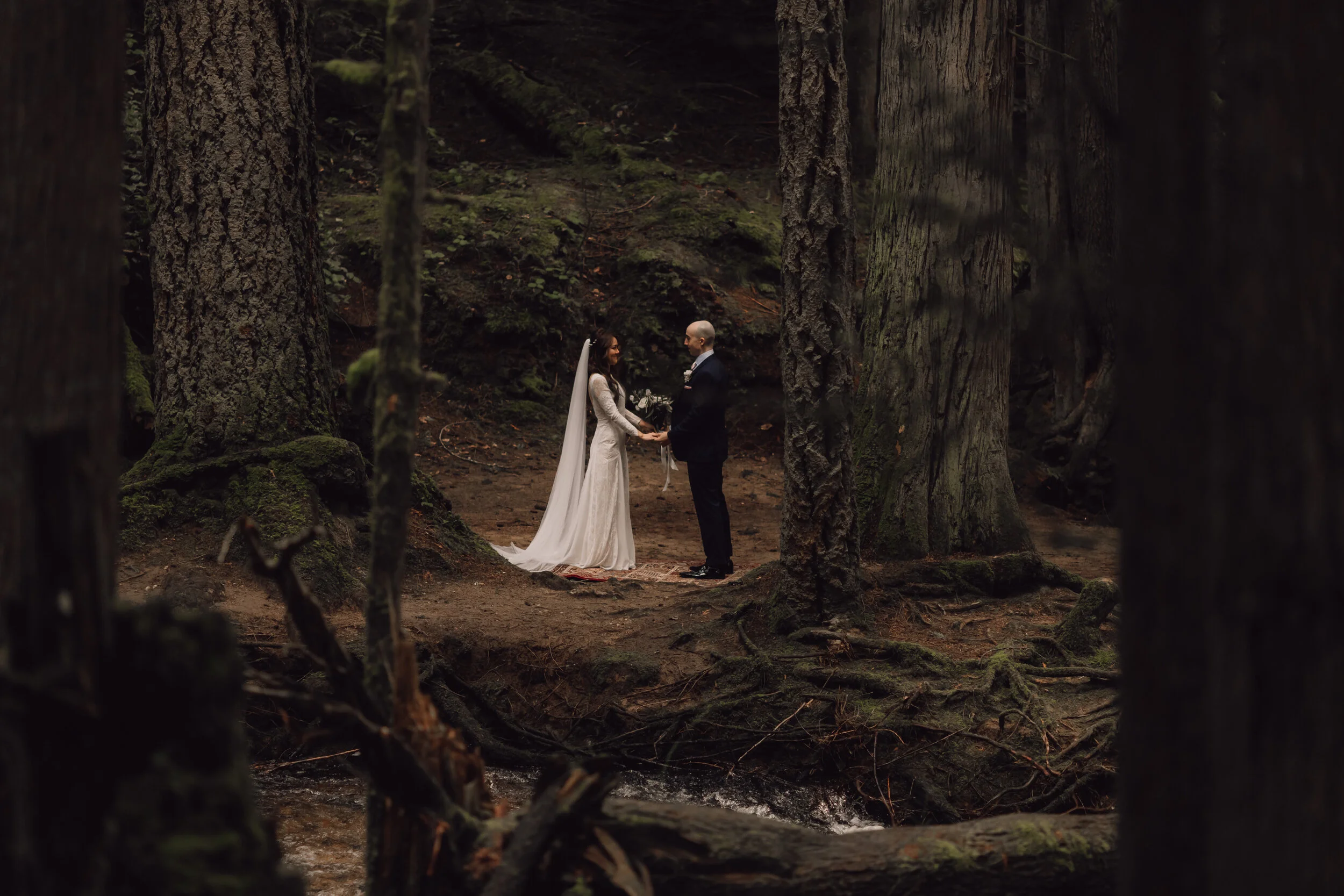  Intimate Forest and Beach Elopement on the Sunshine Coast, BC 