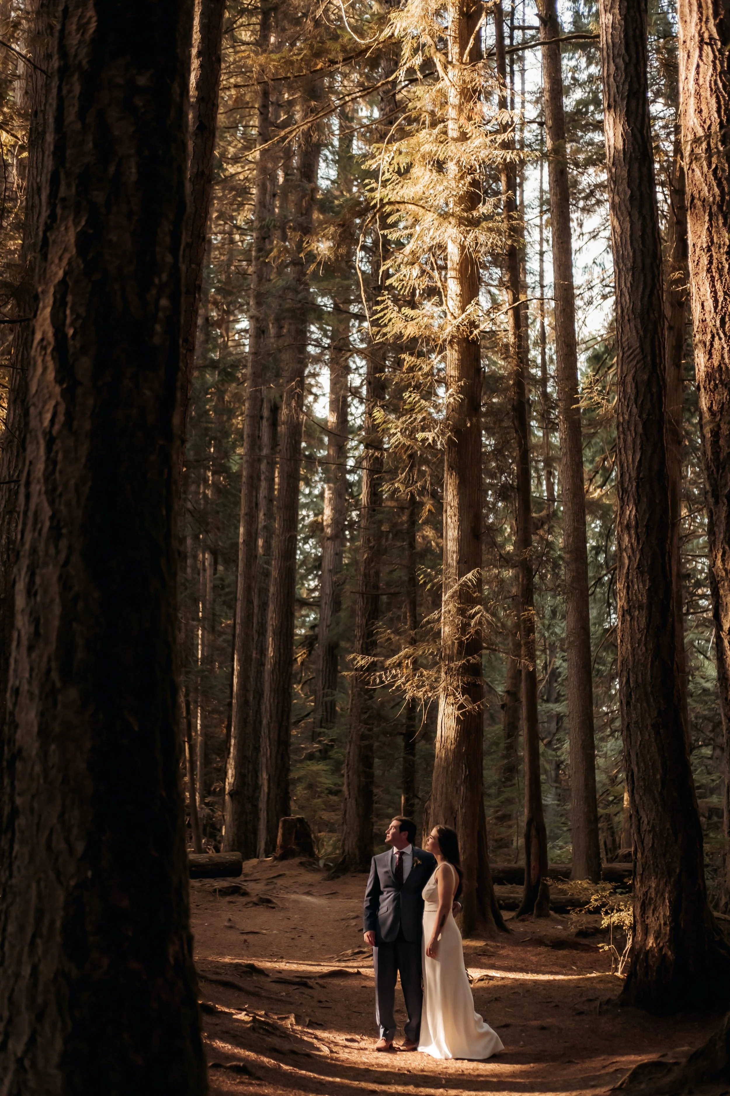  Emma and CodyÕs Sunshine Coast Elopement. Ceremony in Cliff Gilker Park in Roberts Creek and Golden Hour Photos at Roberts Creek Pier 
