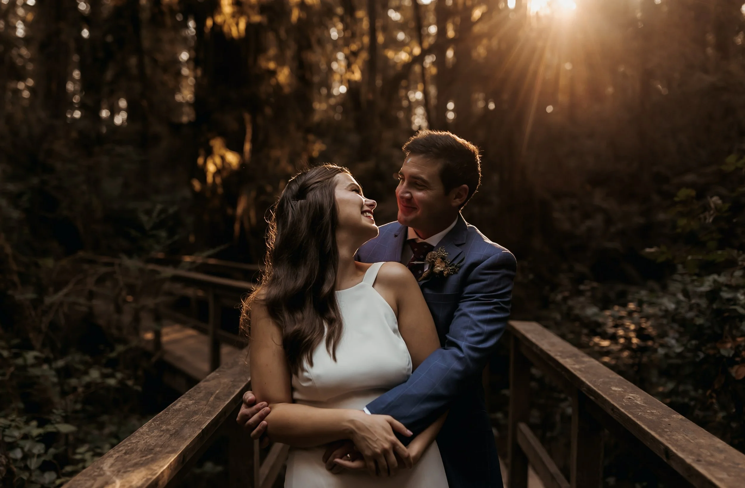  Emma and Cody’s Sunshine Coast Elopement. Ceremony in Cliff Gilker Park in Roberts Creek and Golden Hour Photos at Roberts Creek Pier 