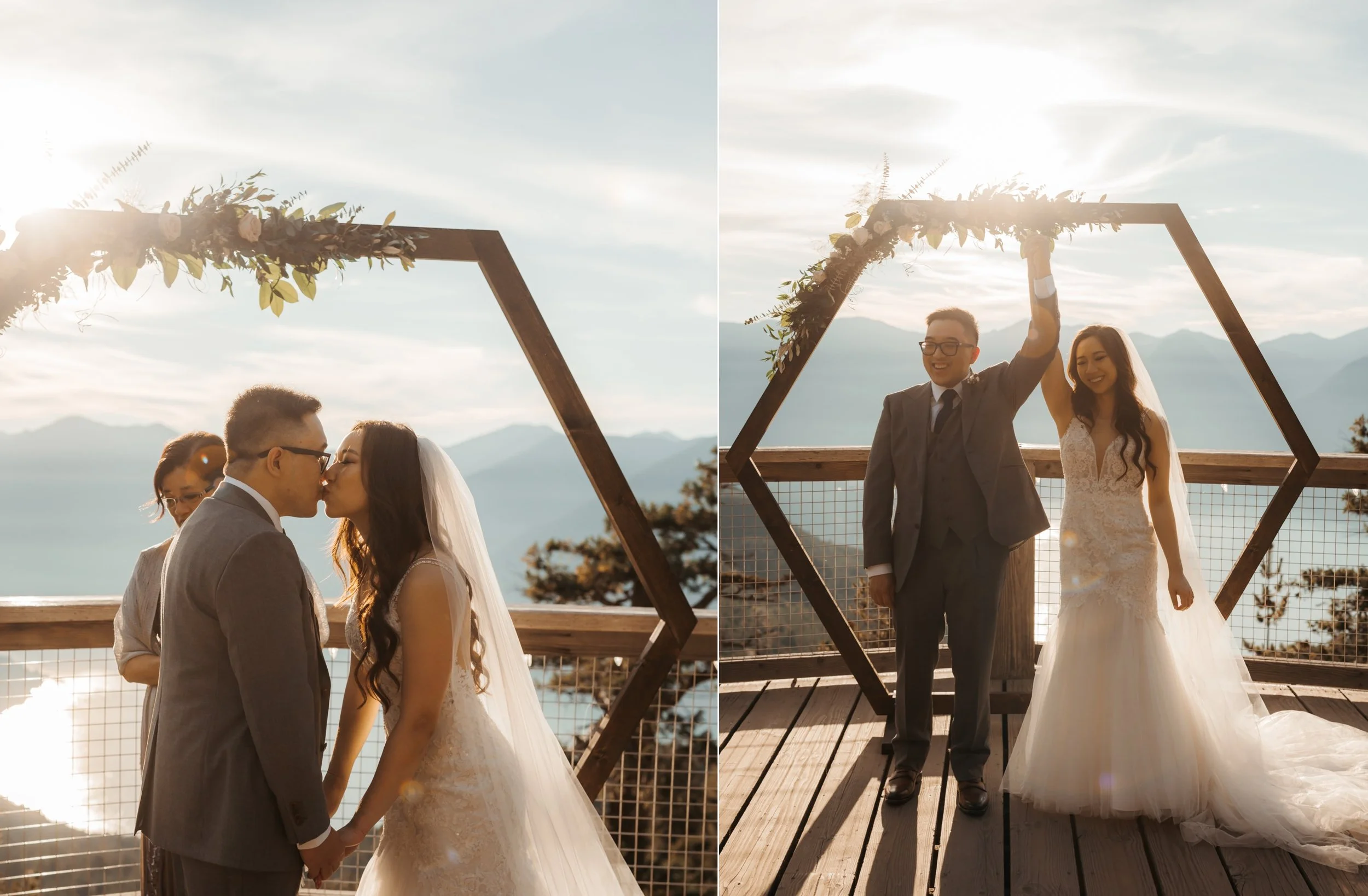  Intimate Golden Hour Wedding at Sea to Sky Gondola in Squamish BC  