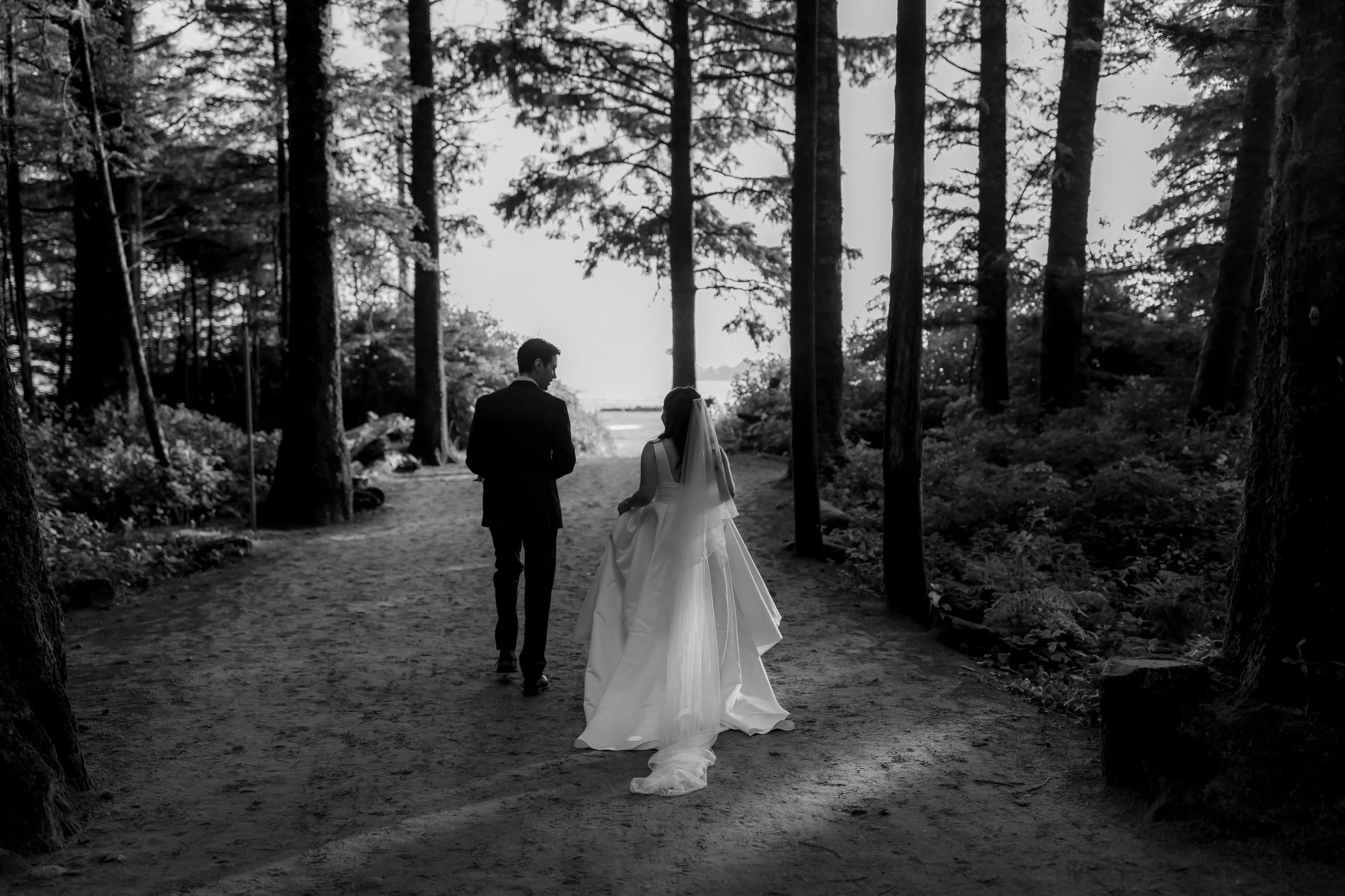  Tofino Elopement Photos on Chesterman Beach at Sunset 