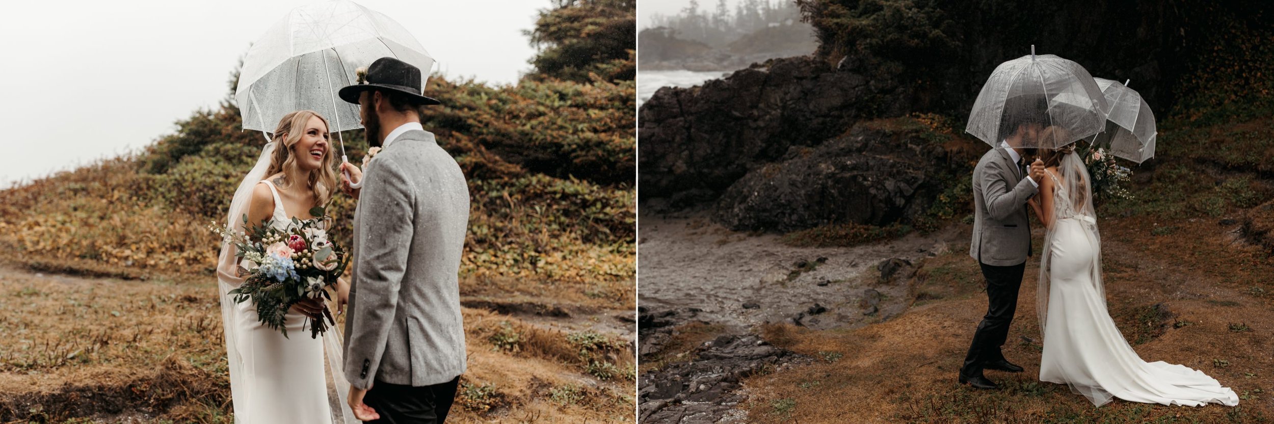  Intimate Rainy Day Tofino Wedding at the Pacific Sands Resort and Shore Pier Ceremony 