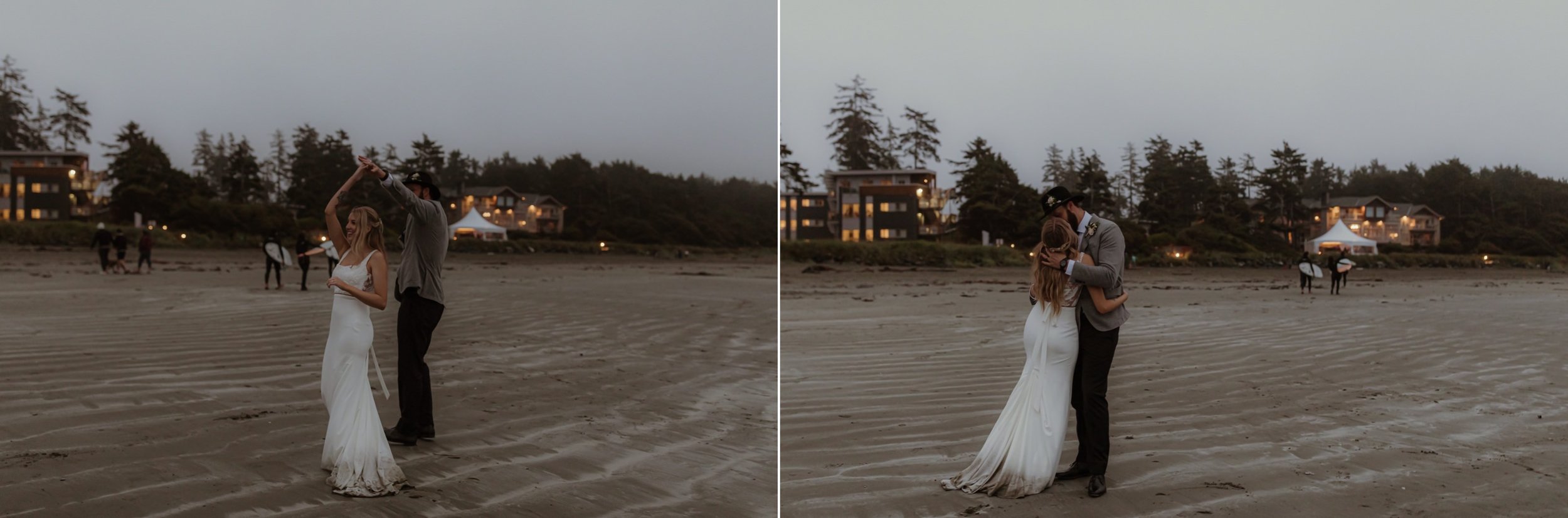  Intimate Rainy Day Tofino Wedding at the Pacific Sands Resort and Shore Pier Ceremony 
