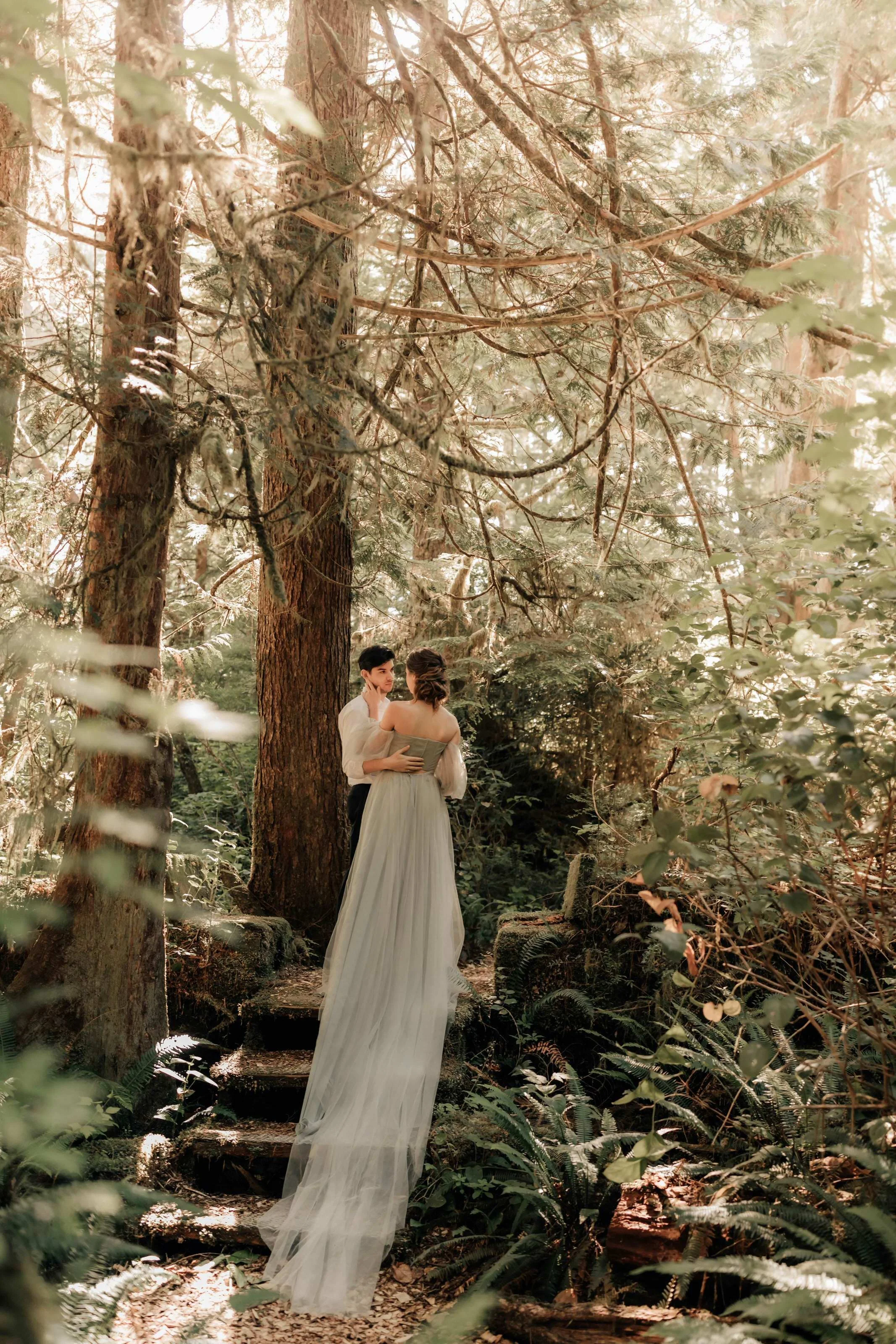  Wickaninnish Inn Forest Wedding Photos - Tofino Elopement Photos 