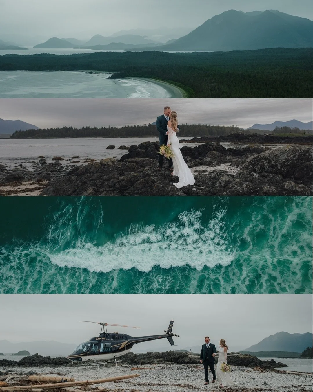 This was one of our most epic full-day elopements in Tofino with S + J ✨

Brian and I helped them plan a day that was completely their own, full of adventure, connection, and just the two of them, surrounded by the always spectacular west coast beaut
