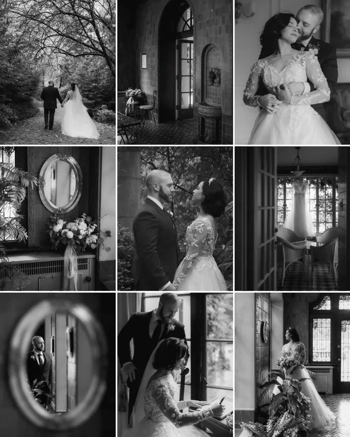 V + D had the most romantic and heartfelt Autumn elopement at the gorgeous @hycroftuwcv in Vancouver.  Without a doubt our fav venue for elopements in Vancouver. We love that you don&rsquo;t have to leave the property if you don&rsquo;t want to, as i