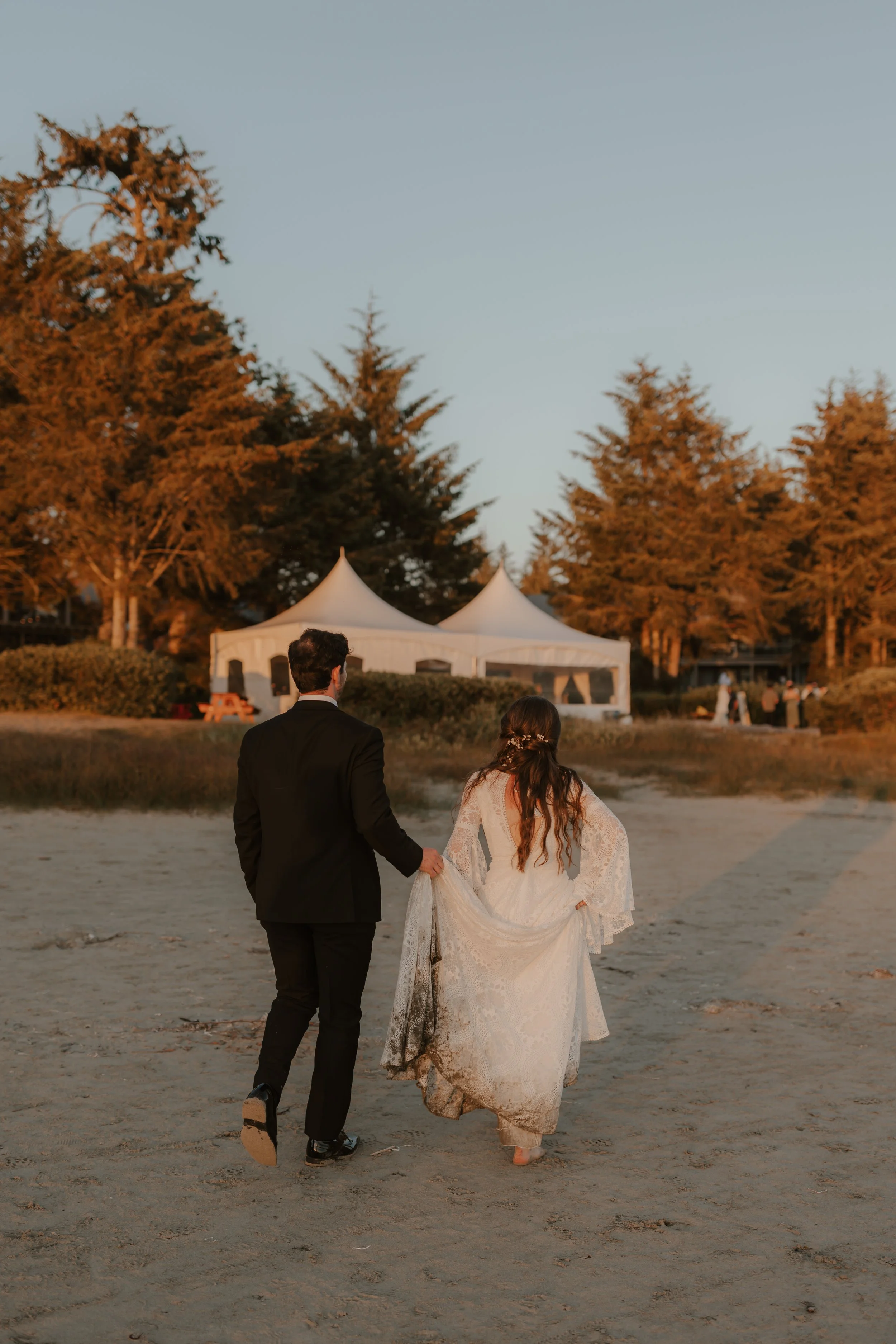 Golden Hour Wedding Photos on Mackenzie Beach, Tofino Wedding Photographer, Jen & Brian, 329.JPG
