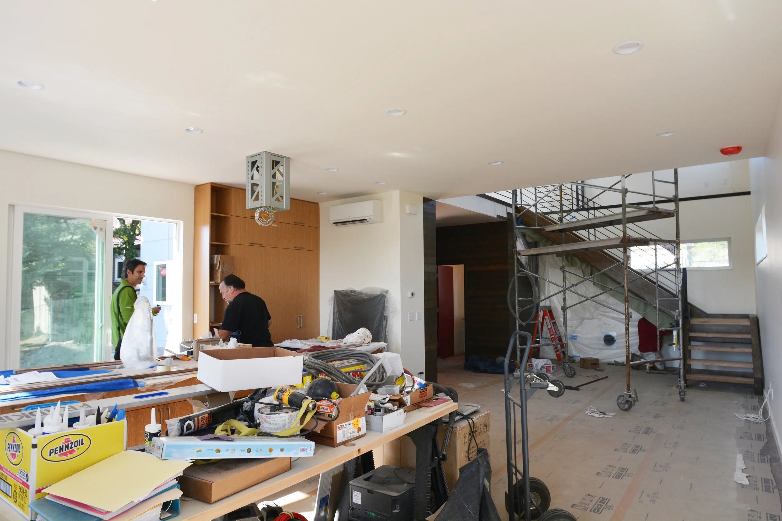 Kitchen and living space