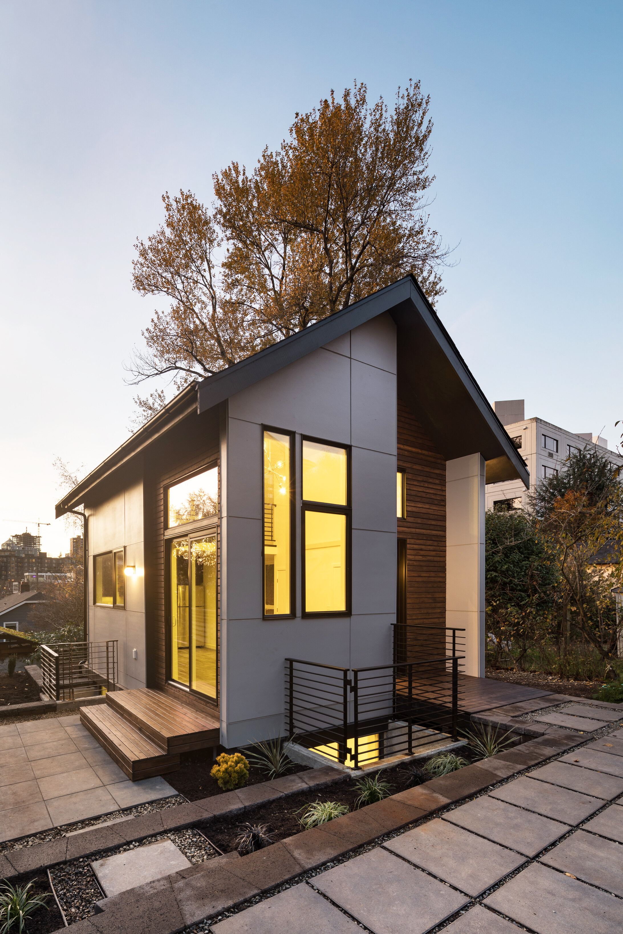 Two-Bedroom DADU in Seattle, Washington's Central District by b9 Architects Architectural Designers.