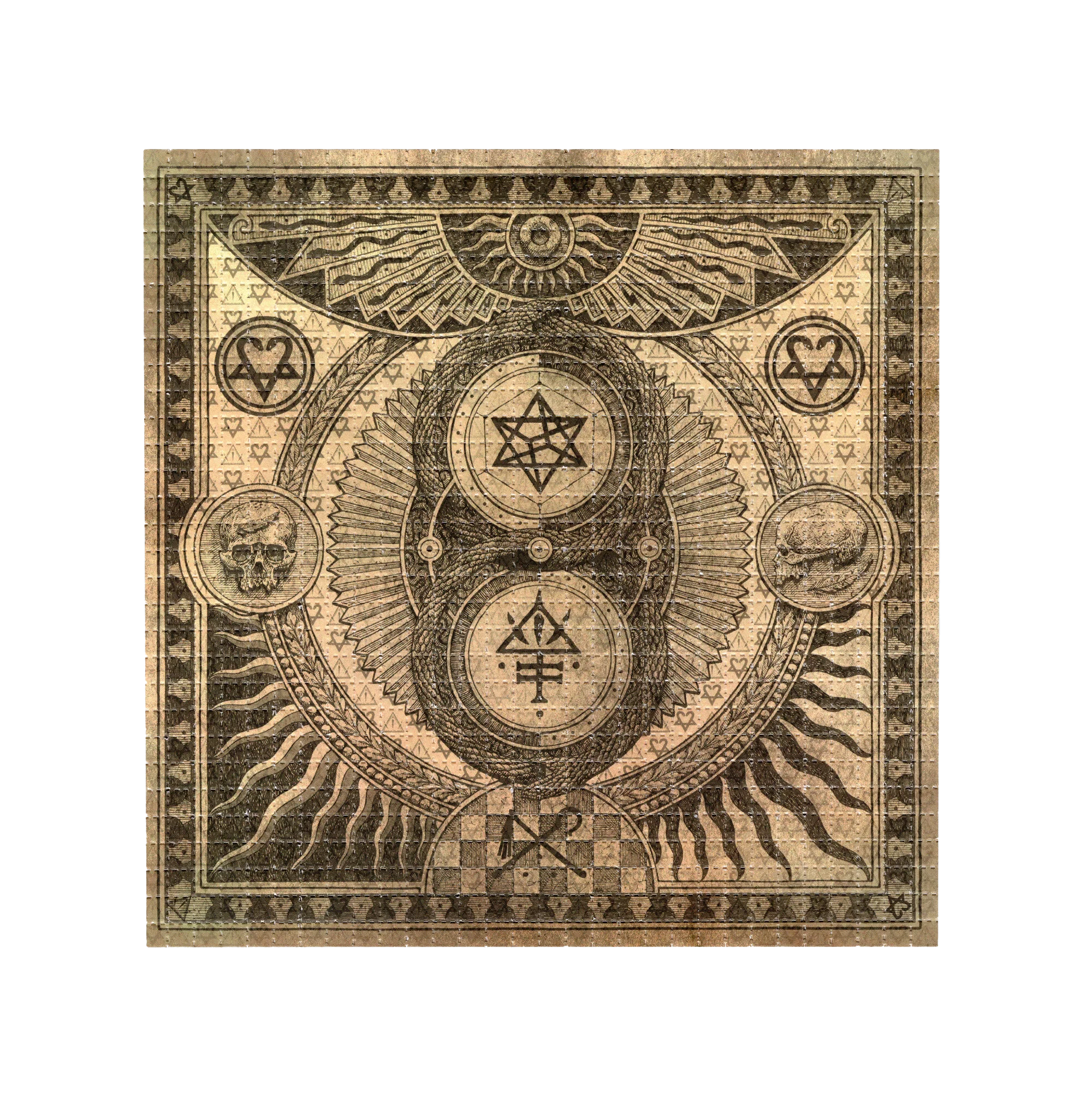 Edward Crowe X Bam Margera PHOENIX RISING BLOTTER ART