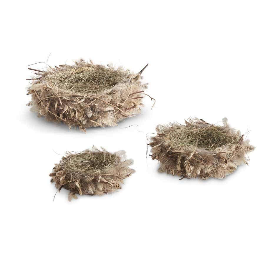 uitvoeren aspect Mening Set of 3 Feather and Twig Nests (Grad Sizes) — barnard & deck