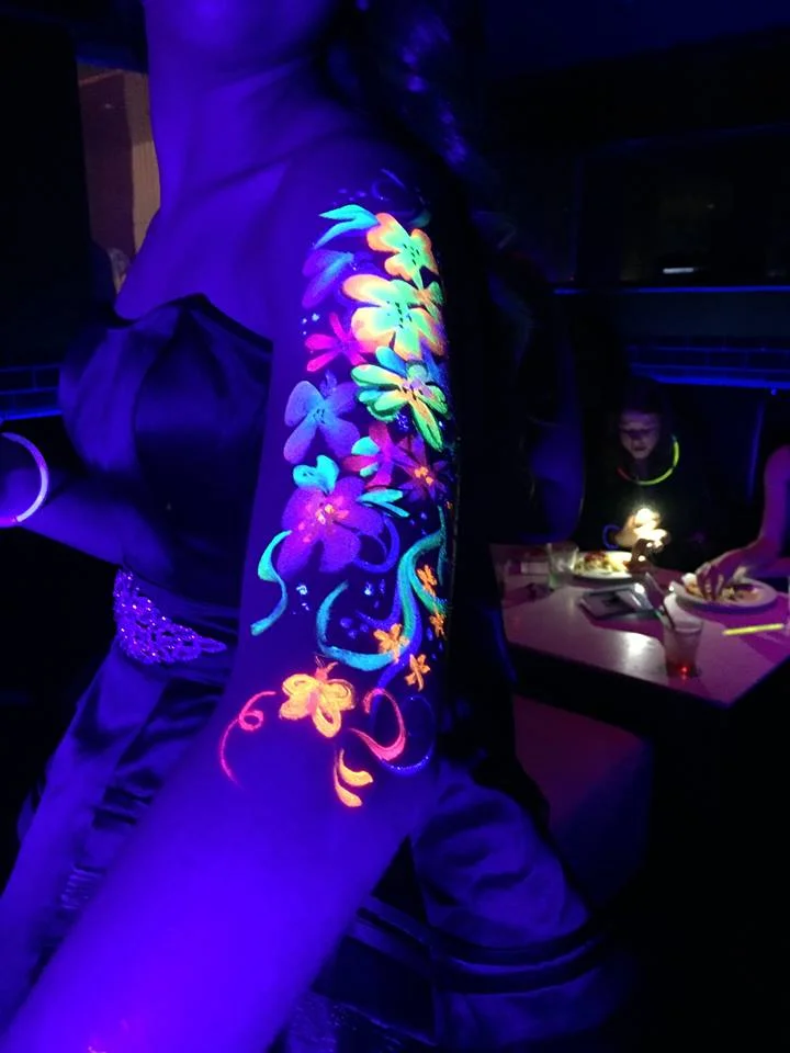 Black Light Body Paint, Body Art/Tattoos, People