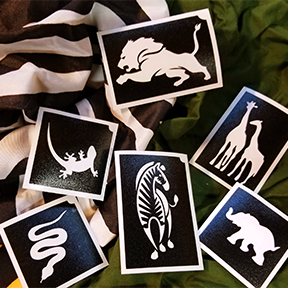 Get WILD about glitter with our glitter body art designs!
