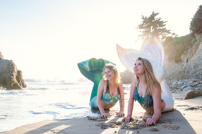 Blonde Professional Mermaid for Party Pasadena - Mermaid Cascade and Marina Los AngelesSheroes 