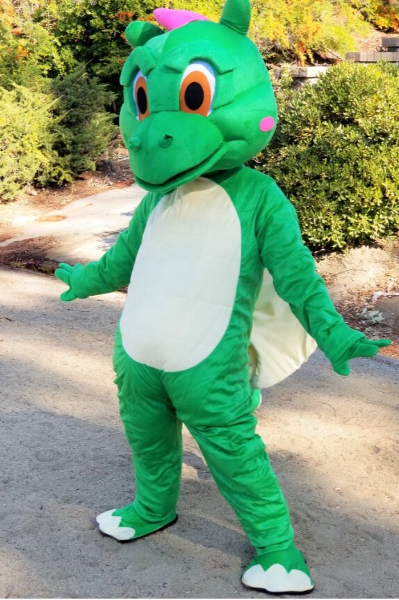 Green Dragon Mascot Character