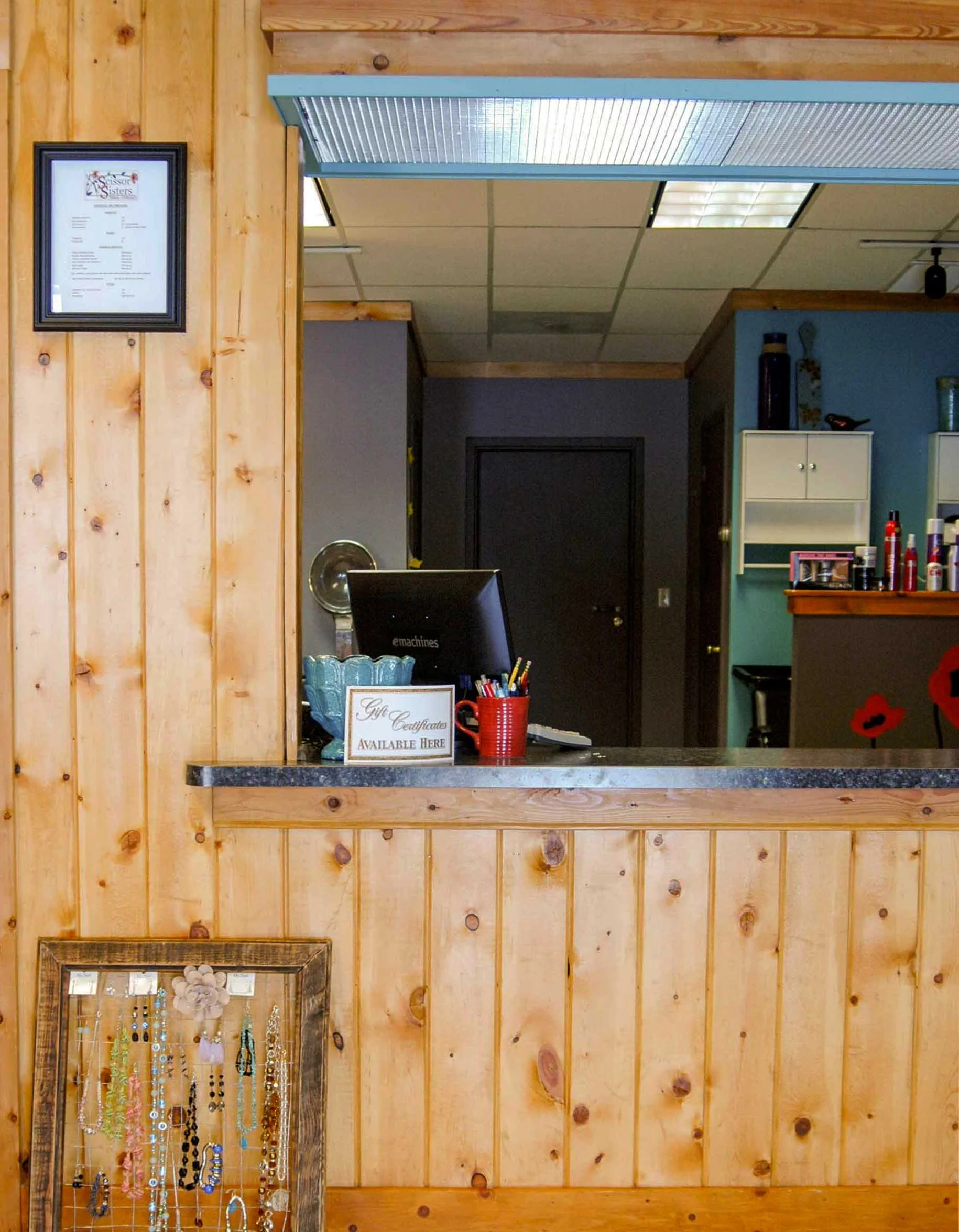 Scissor Sisters Salon Front Desk