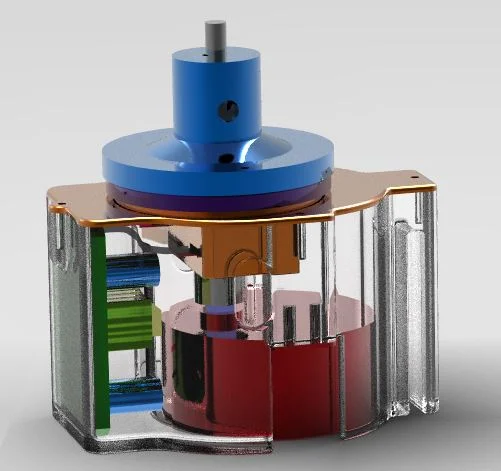 Motor assembly with rotating electrical contacts