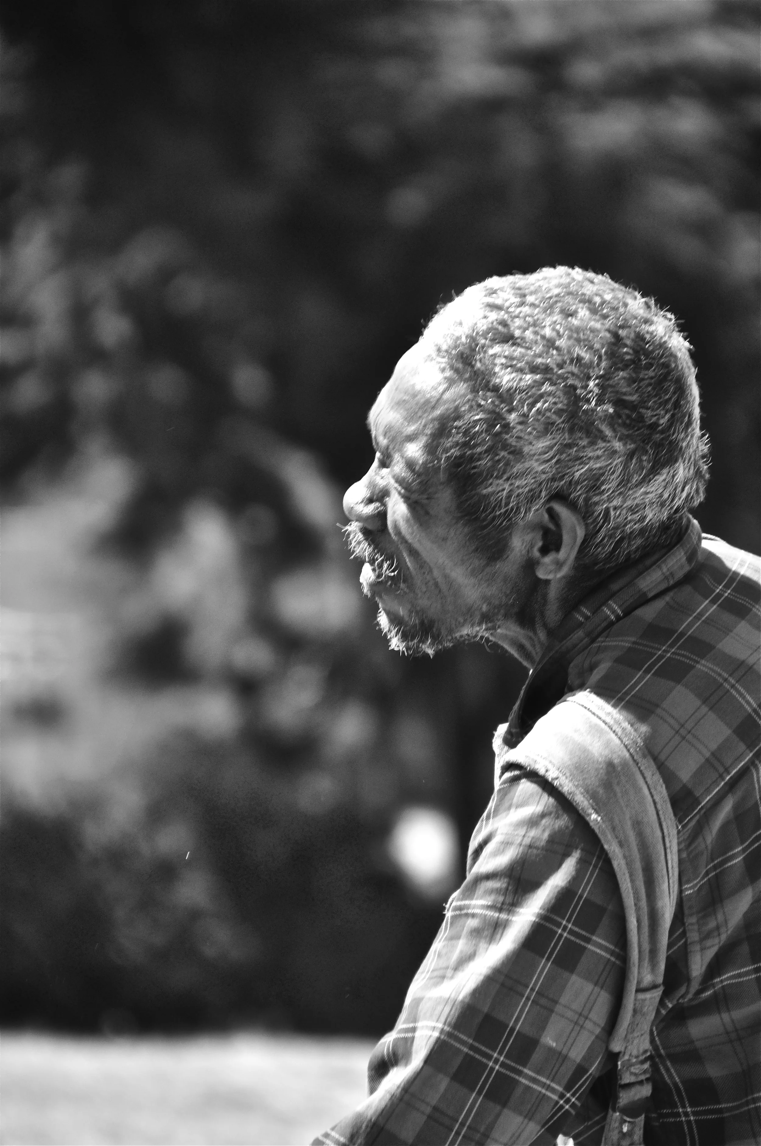 This man would come to the school each day and sing songs of loss and fighting