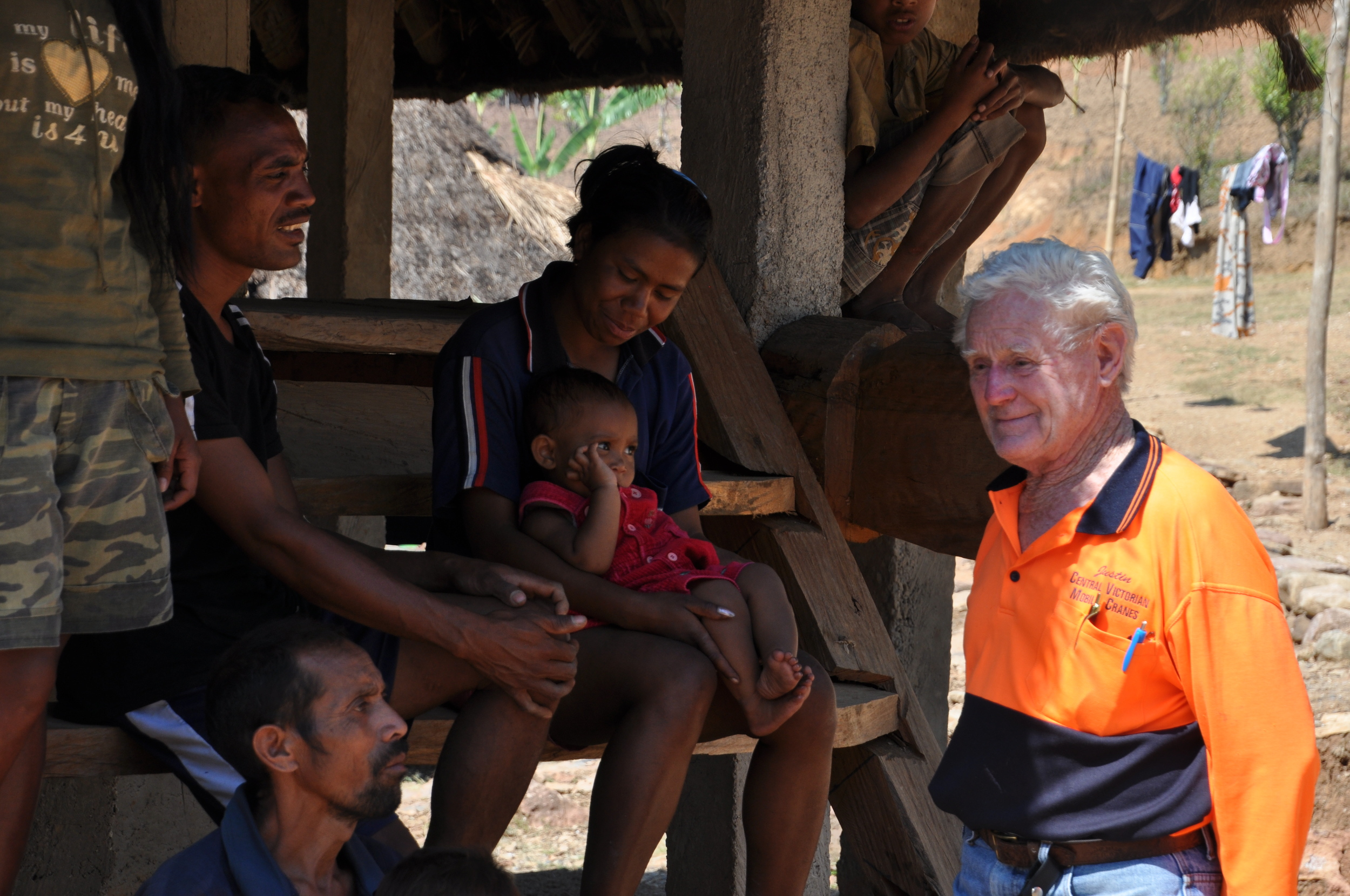 Ivan Smith, from Rotary Australia, is one of a team of volunteers helping to re-build buildings in remote parts of Timor-Leste